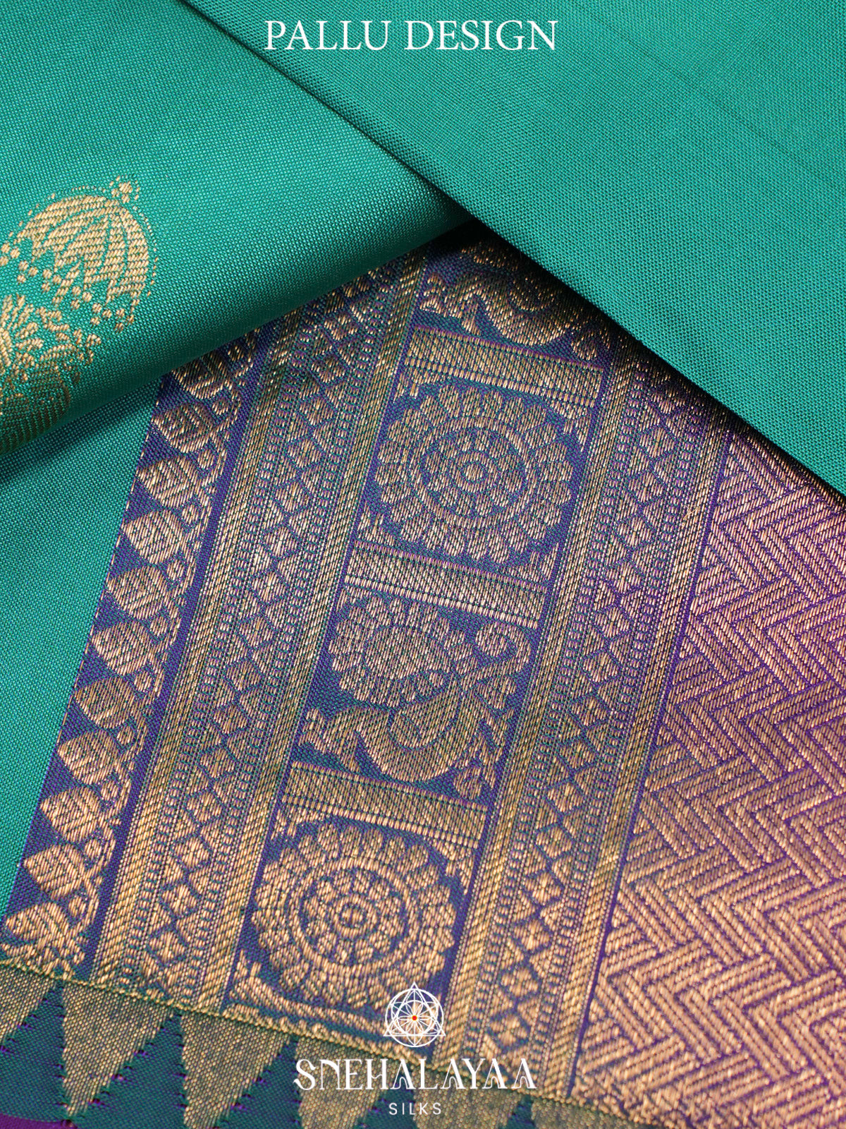 Teal Green  Kanjivaram Silk Saree