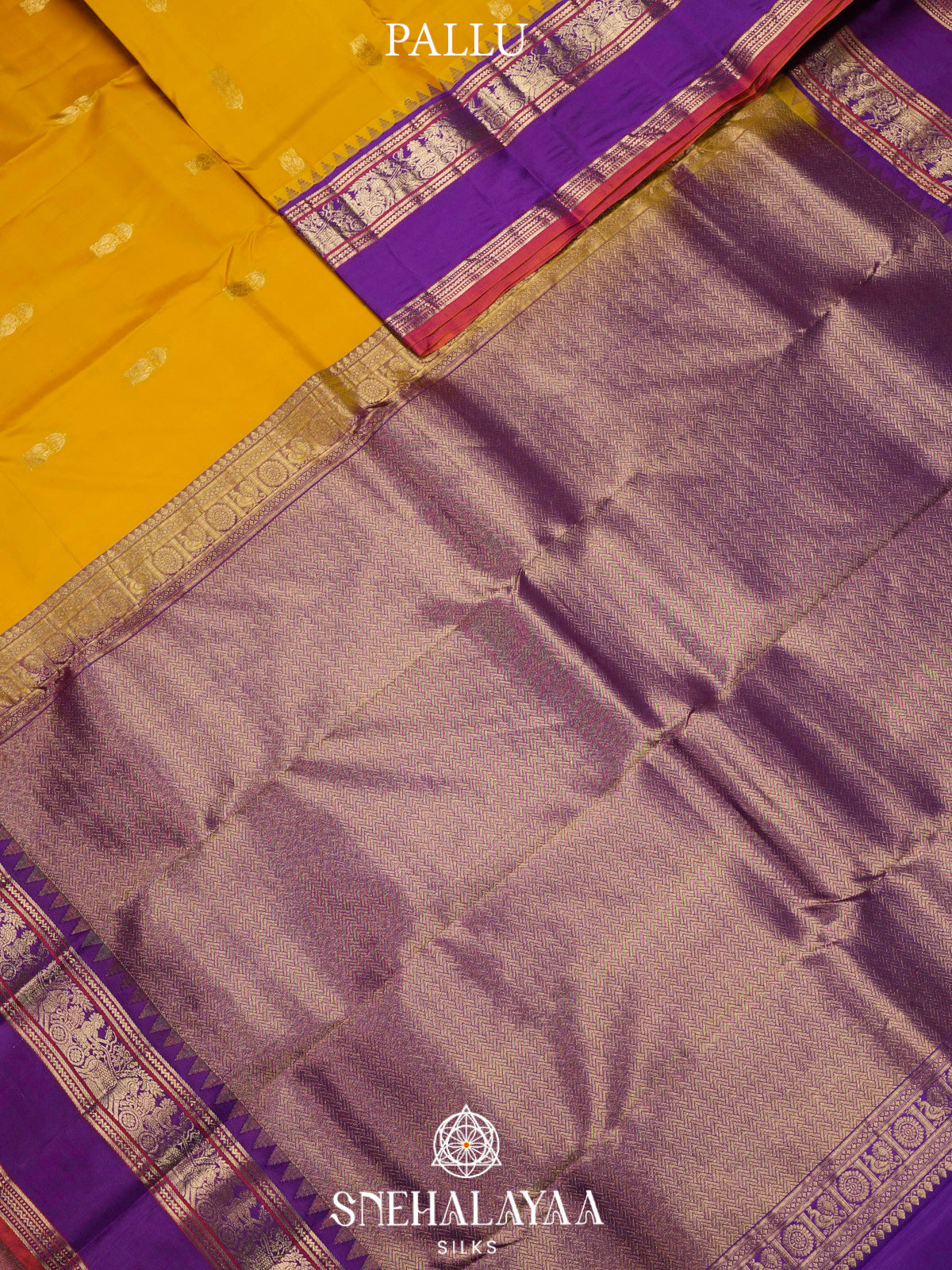 Mango Yellow  Kanjivaram Silk Saree