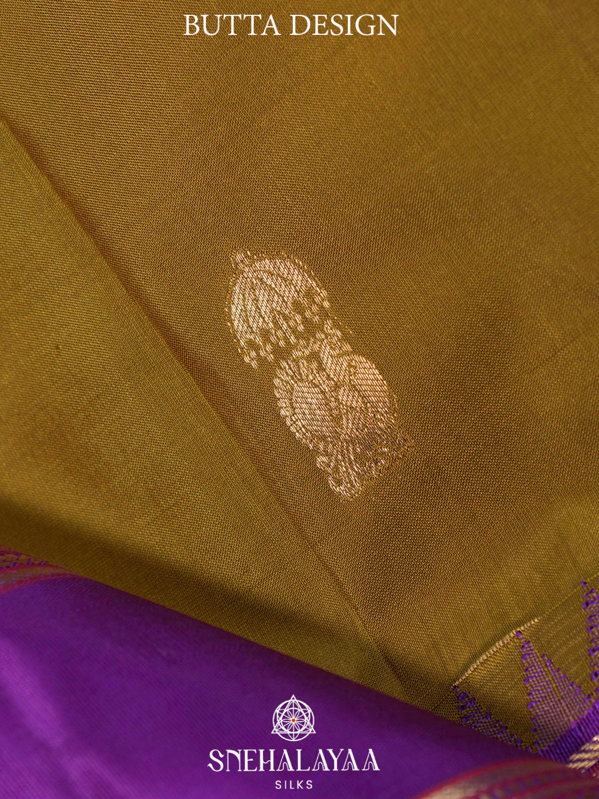 Olive Green  Kanjivaram Silk Saree