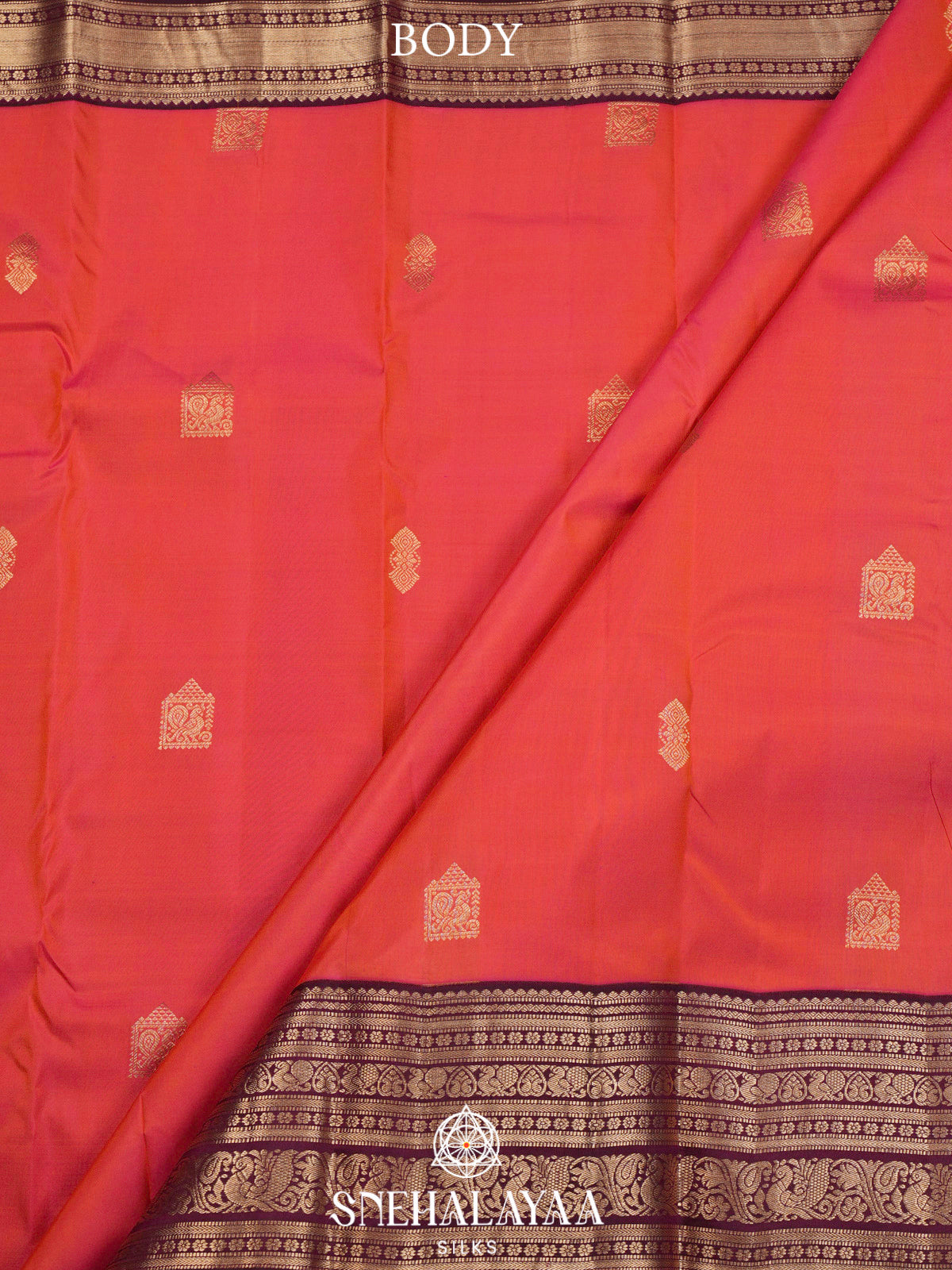 Ruby Red  Kanjivaram Silk Saree