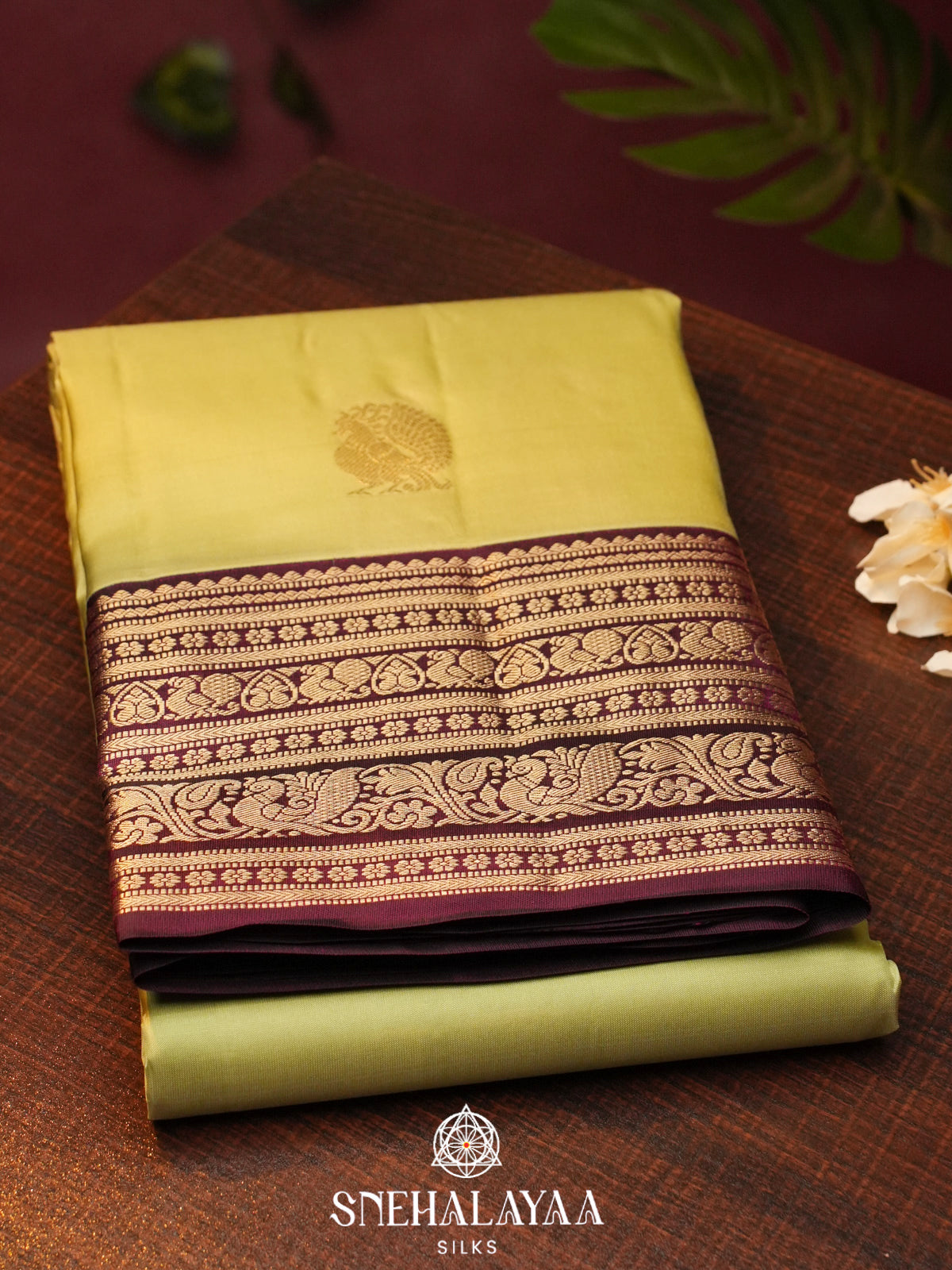 Pista Green  Kanjivaram Silk Saree