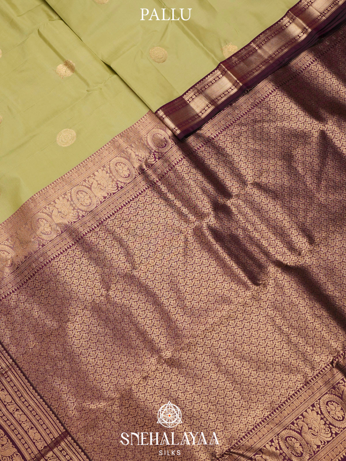 Pista Green  Kanjivaram Silk Saree