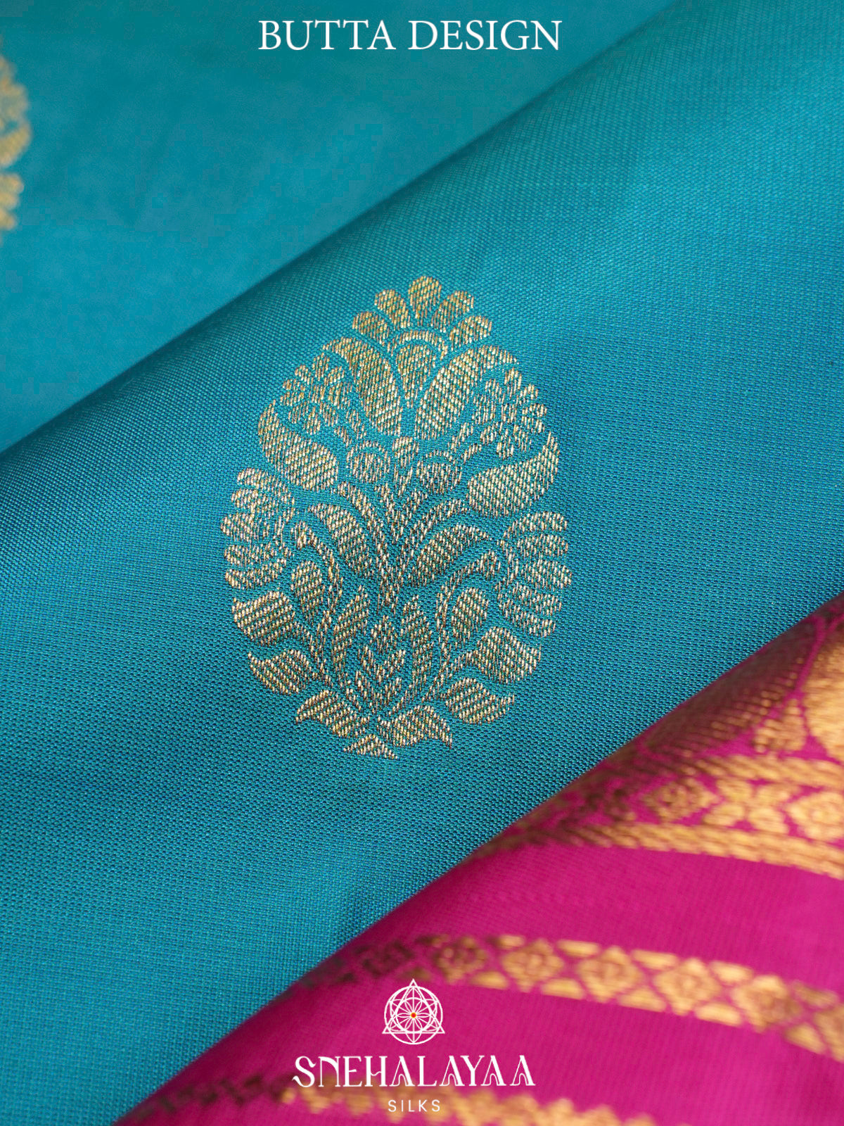 Peacock Blue  Kanjivaram Silk Saree