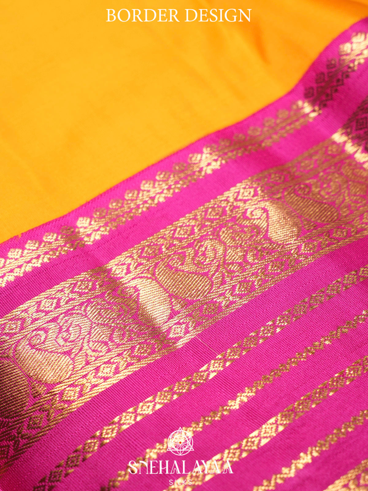 Mango Yellow  Kanjivaram Silk Saree