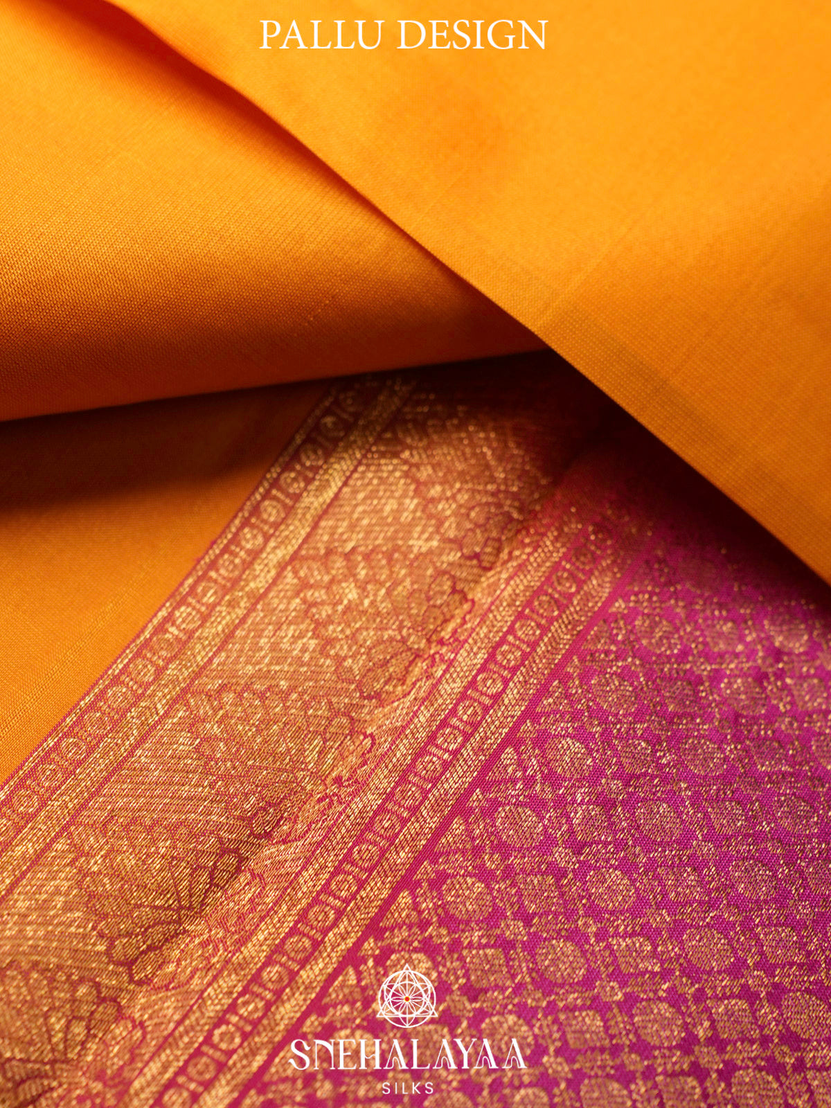 Mango Yellow  Kanjivaram Silk Saree