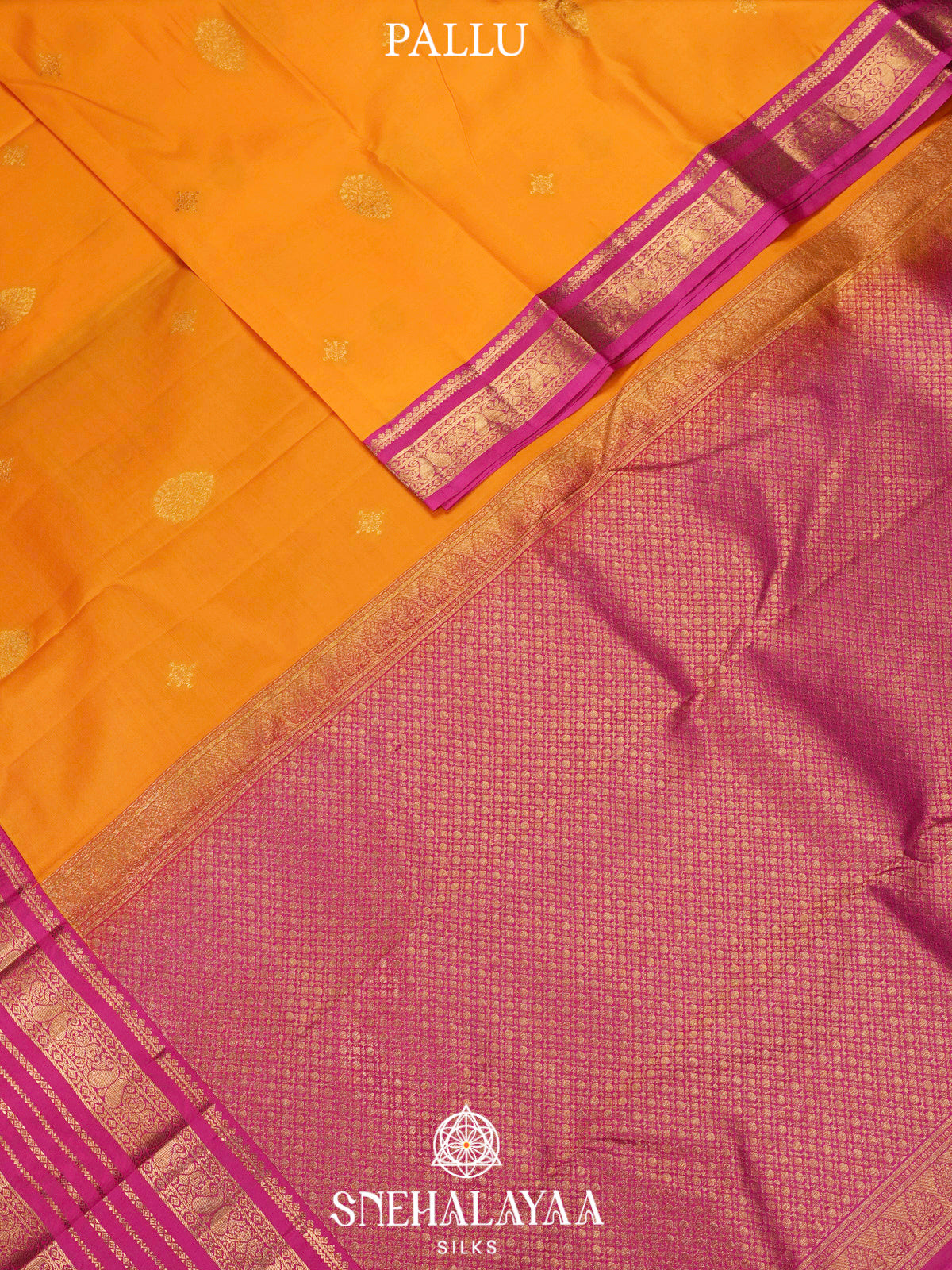 Mango Yellow  Kanjivaram Silk Saree