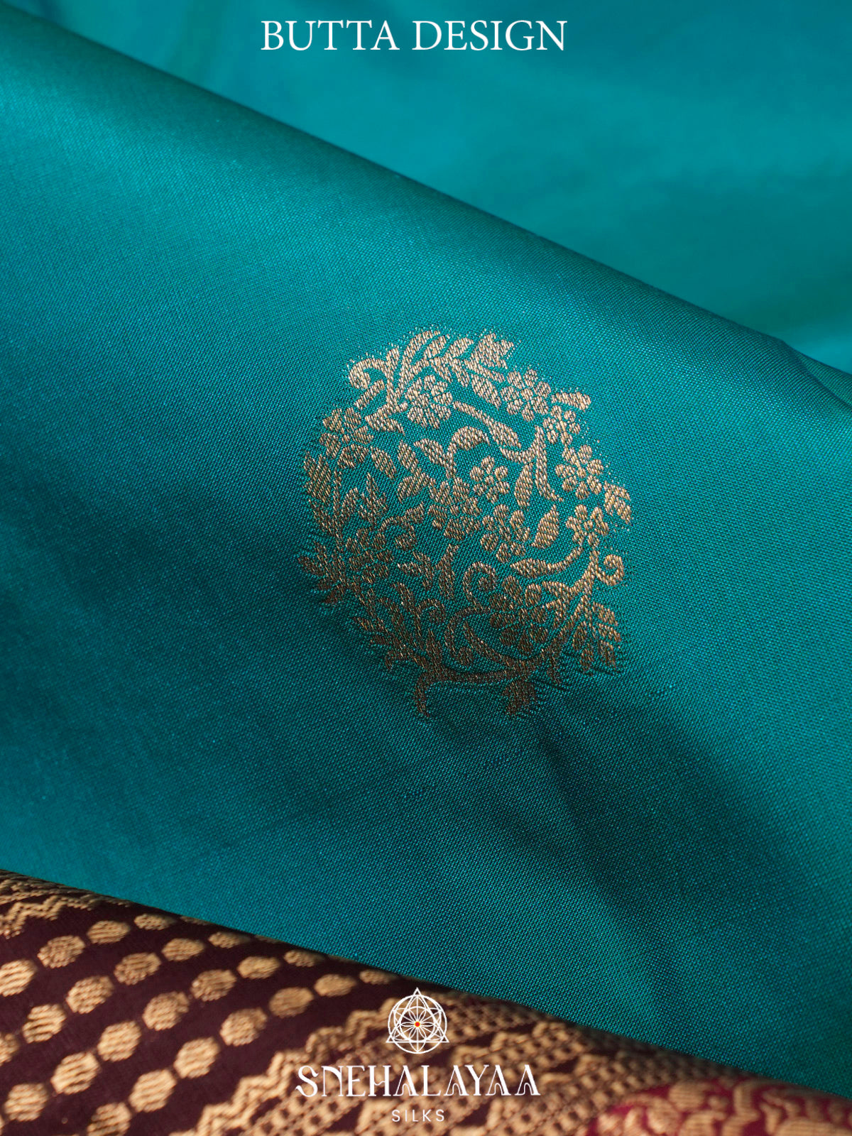 Peacock Blue  Kanjivaram Silk Saree
