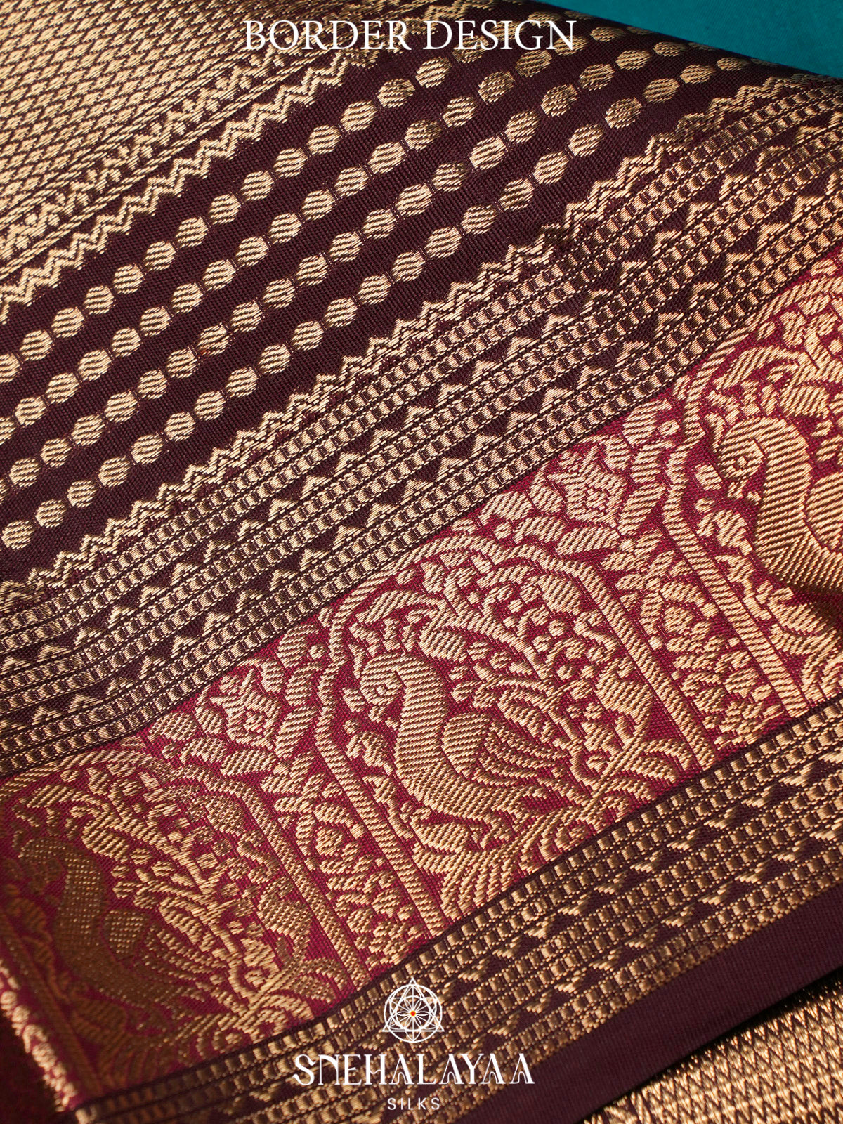 Peacock Blue  Kanjivaram Silk Saree