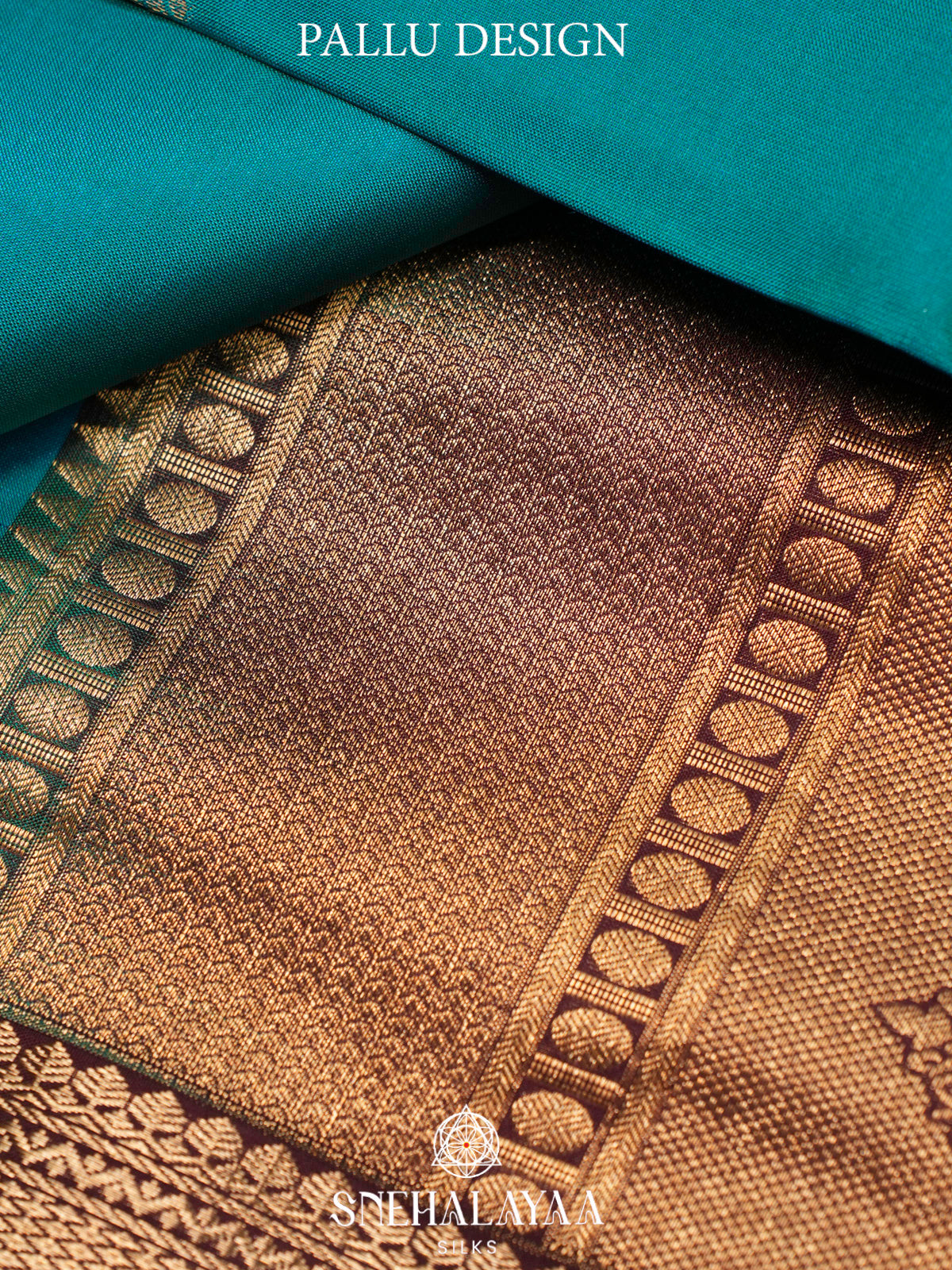 Peacock Blue  Kanjivaram Silk Saree