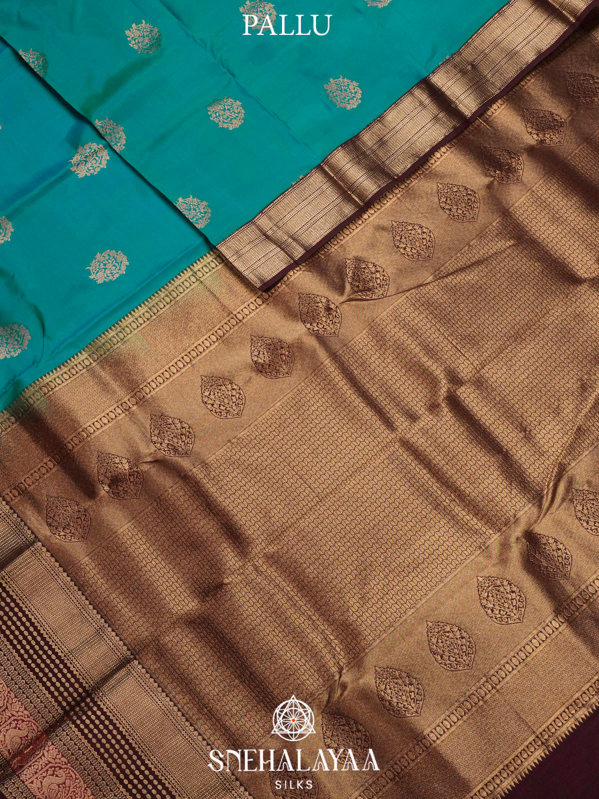 Peacock Blue  Kanjivaram Silk Saree