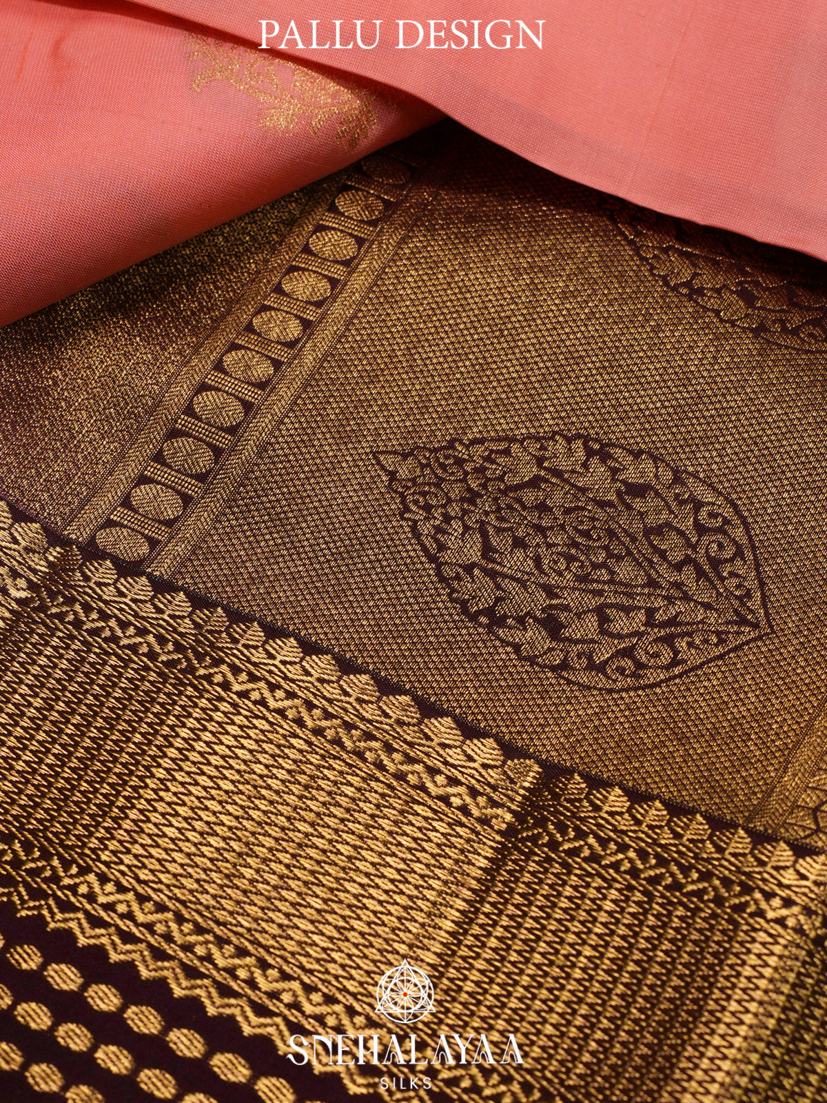 Peach  Kanjivaram Silk Saree