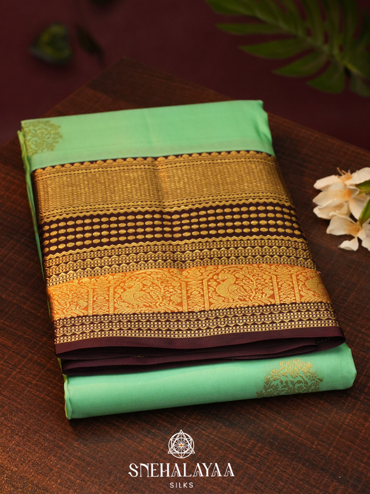 Mint Green  Kanjivaram Silk Saree