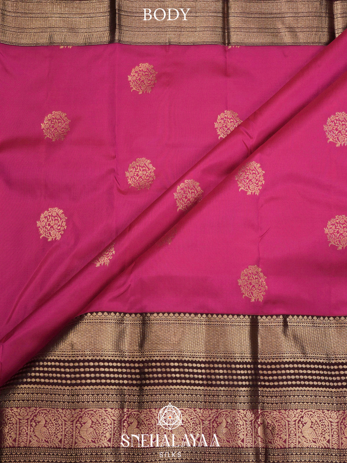 Magenta Pink  Kanjivaram Silk Saree
