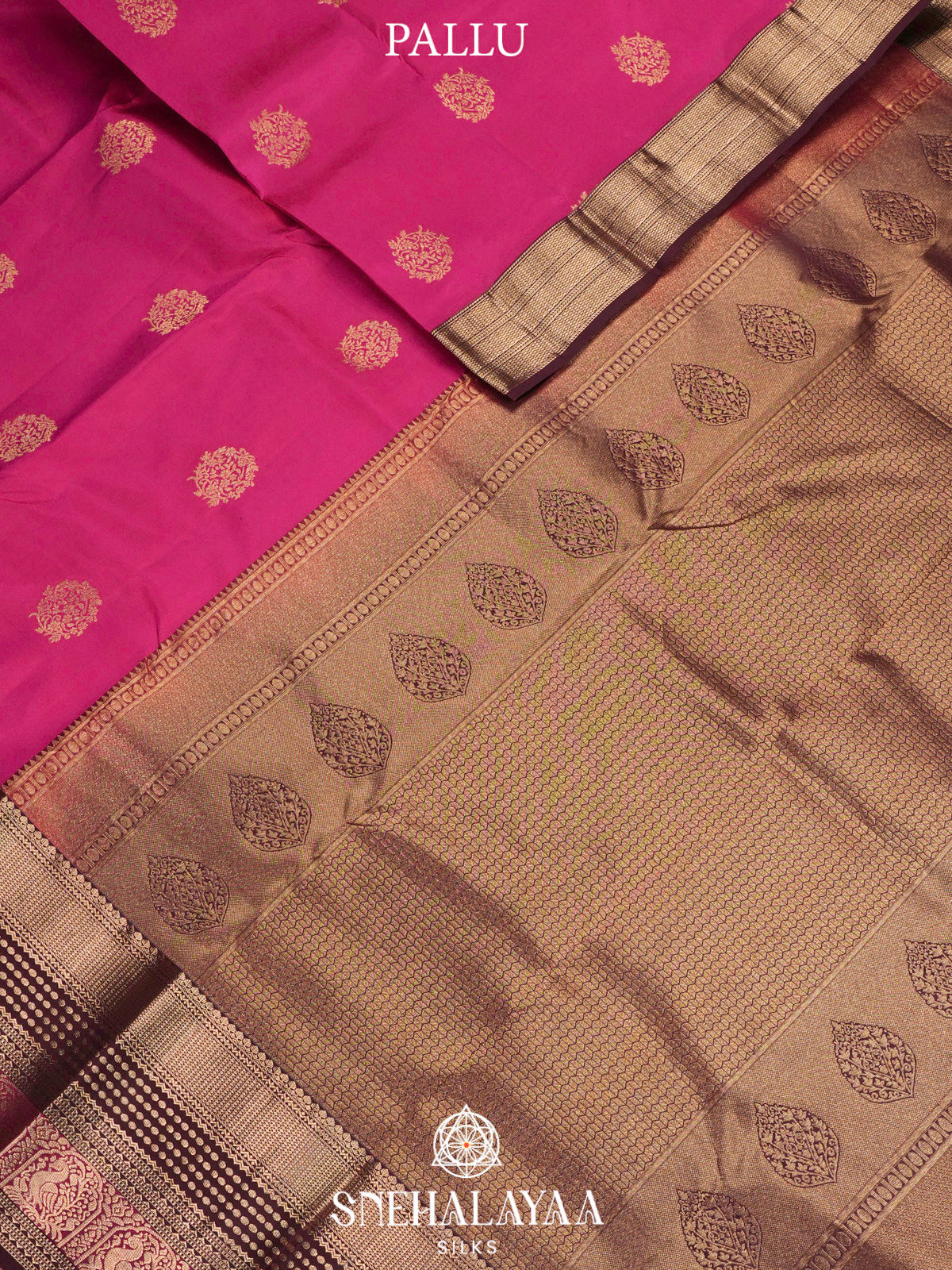 Magenta Pink  Kanjivaram Silk Saree