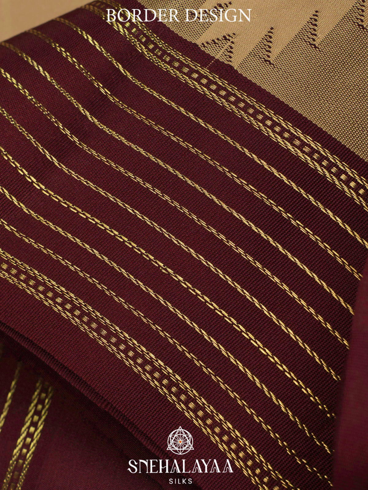 Beige  Kanjivaram Silk Saree