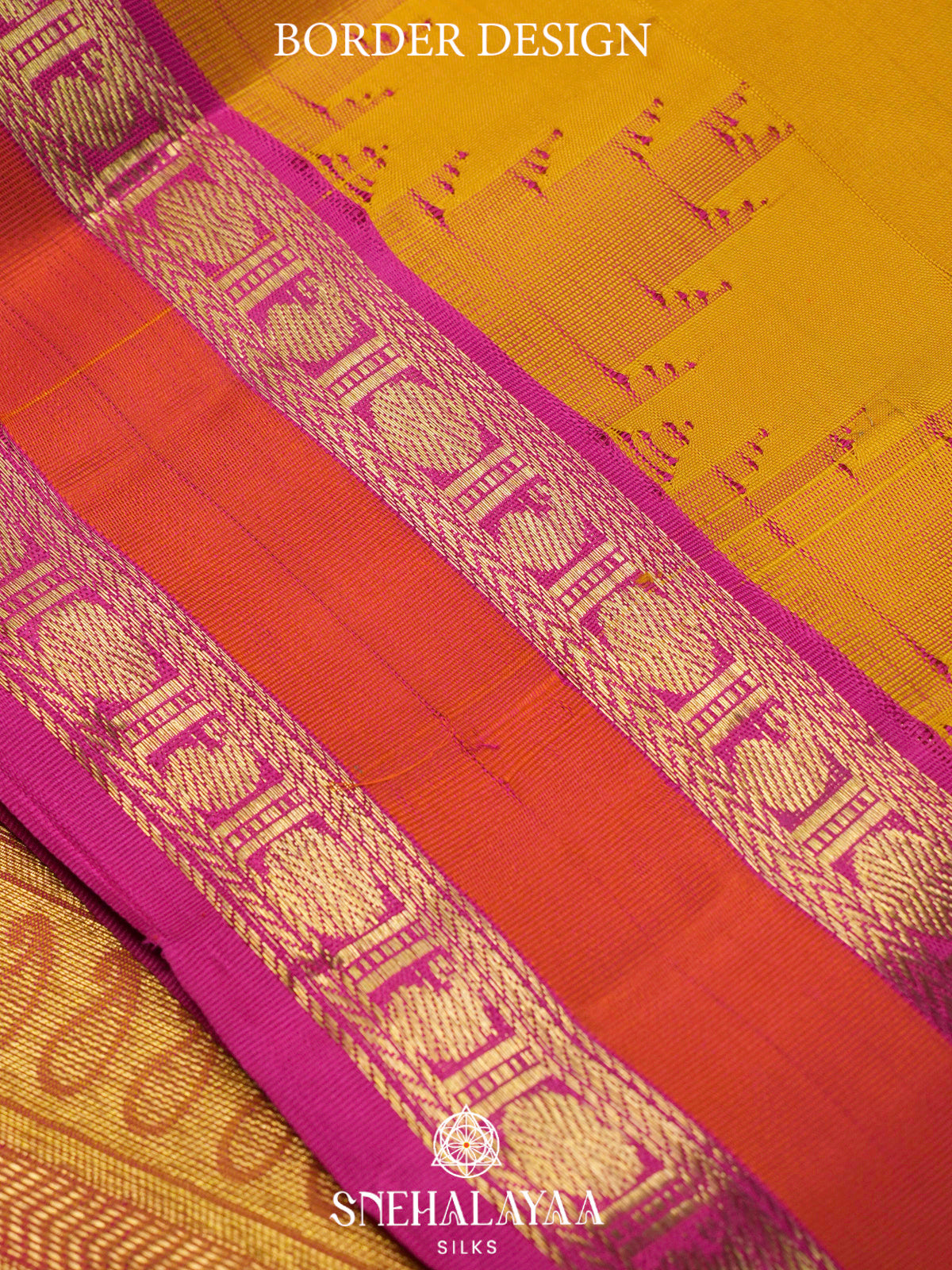 Yellow  Kanjivaram Silk Saree