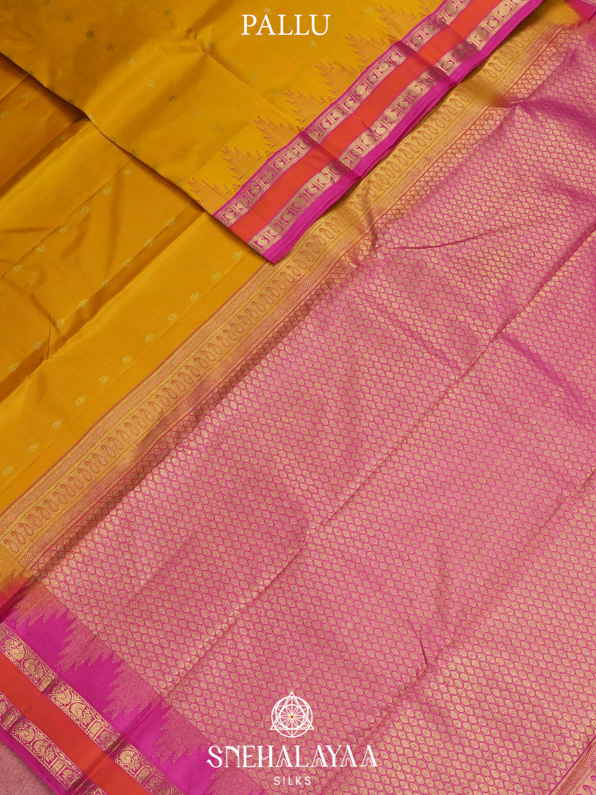 Yellow  Kanjivaram Silk Saree