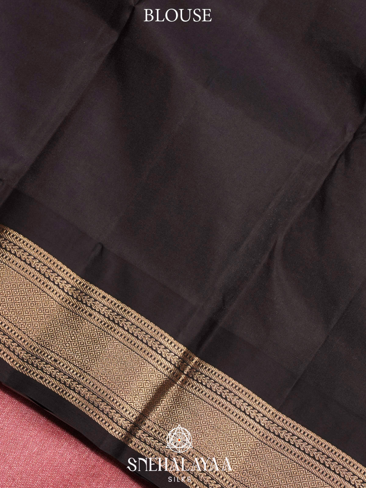 Rust Orange  Kanjivaram Silk Saree