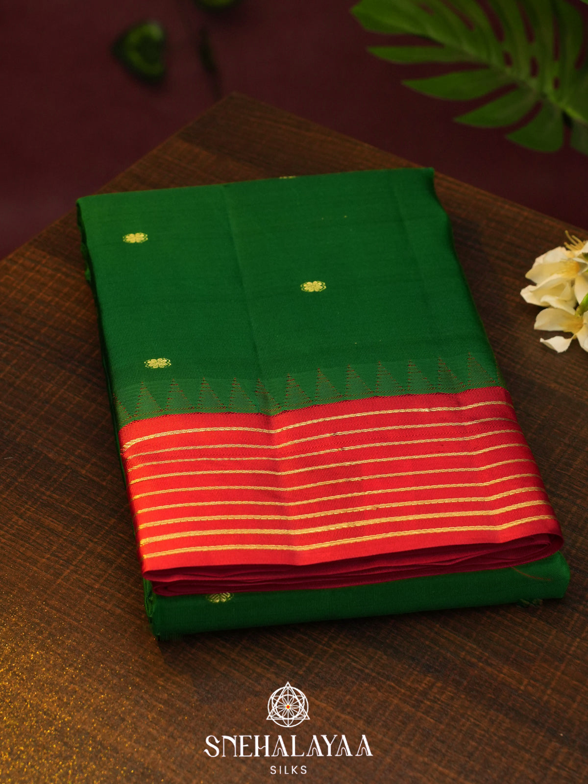 Bottle Green  Kanjivaram Silk Saree