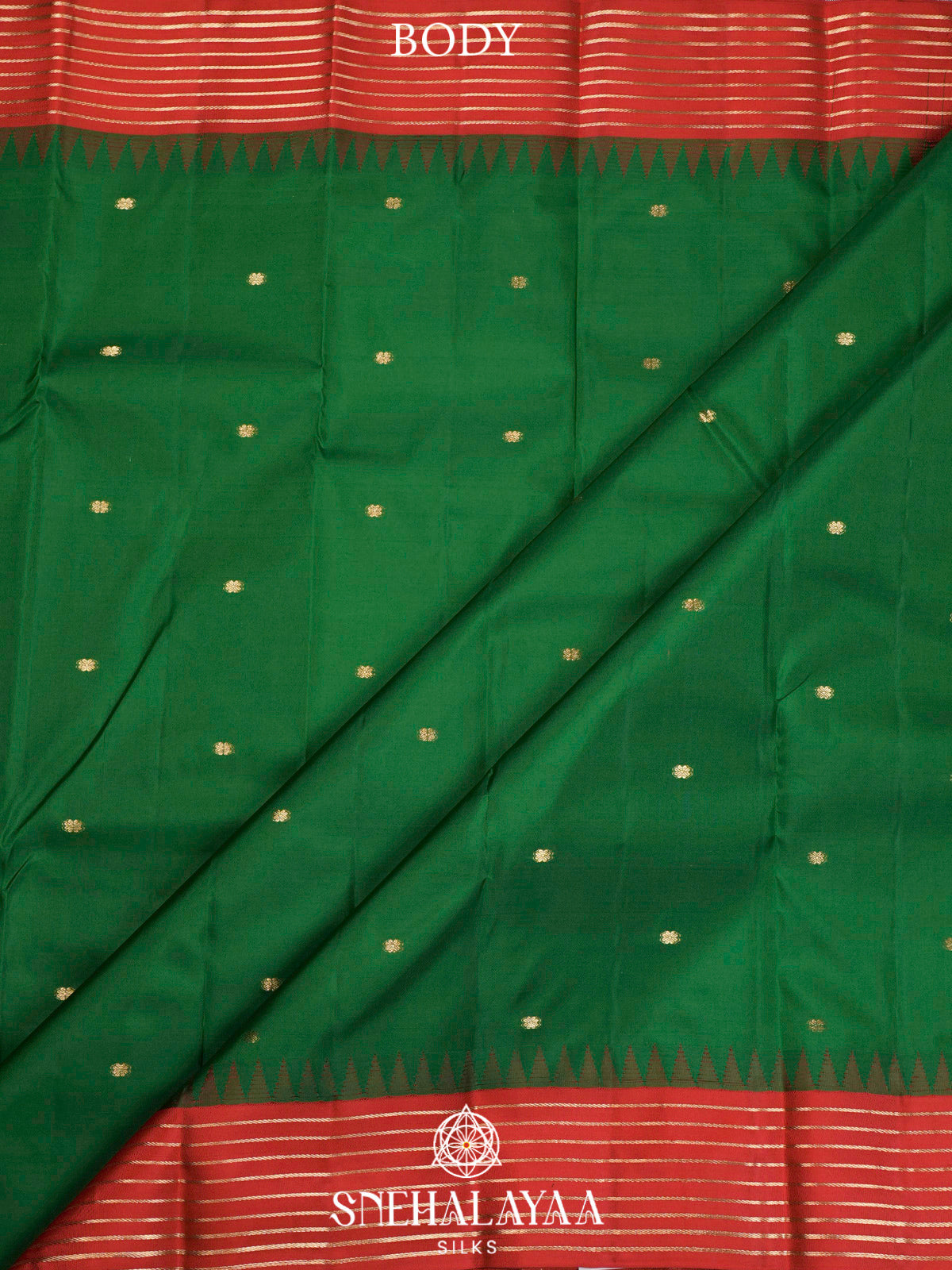 Bottle Green  Kanjivaram Silk Saree