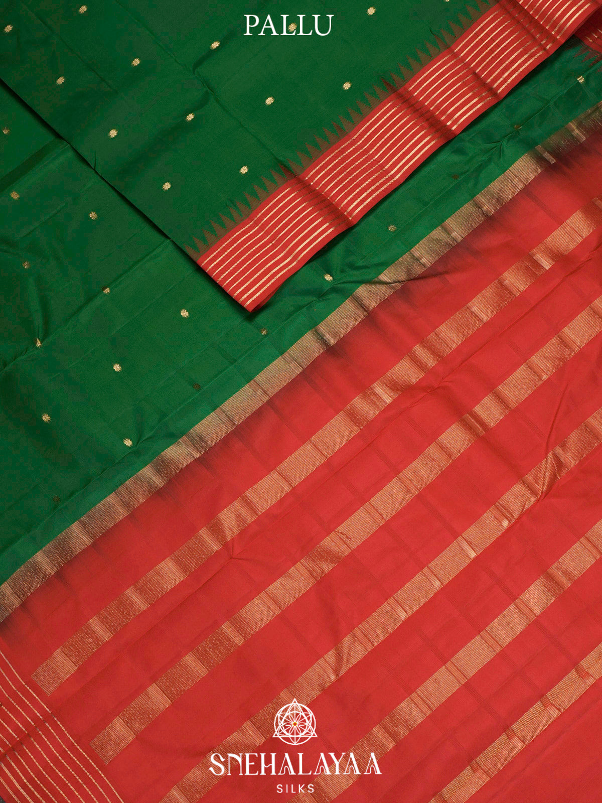 Bottle Green  Kanjivaram Silk Saree
