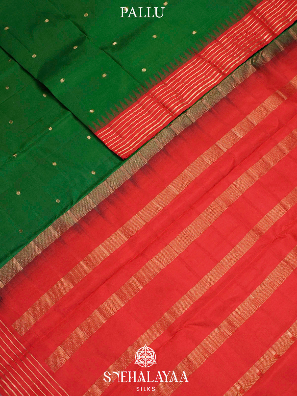 Bottle Green  Kanjivaram Silk Saree