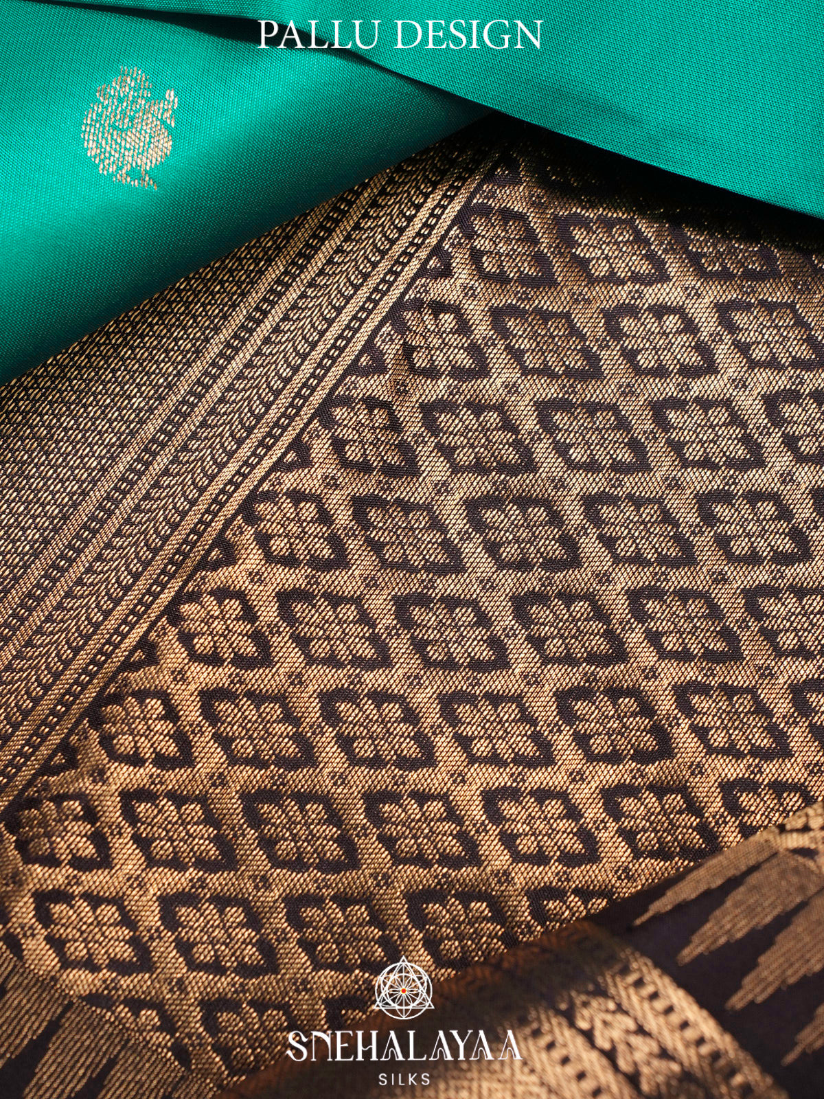 Teal Green  Kanjivaram Silk Saree