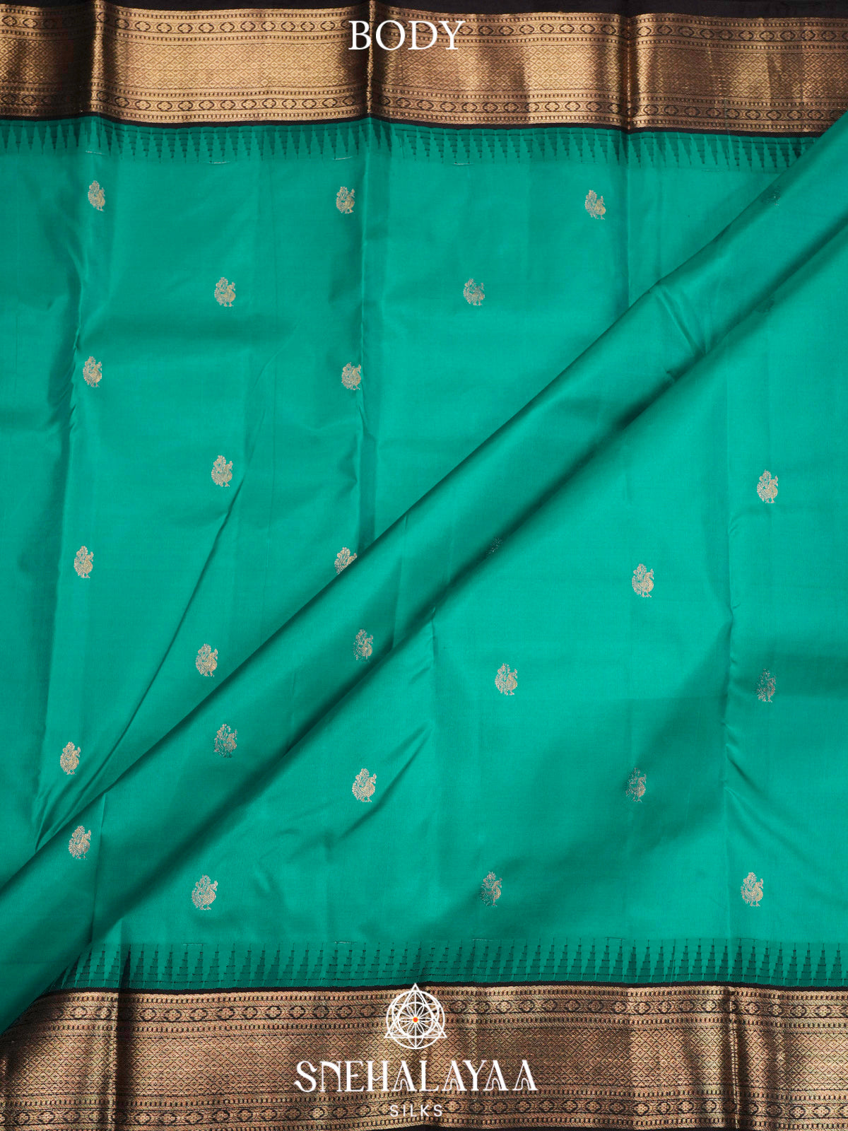 Teal Green  Kanjivaram Silk Saree