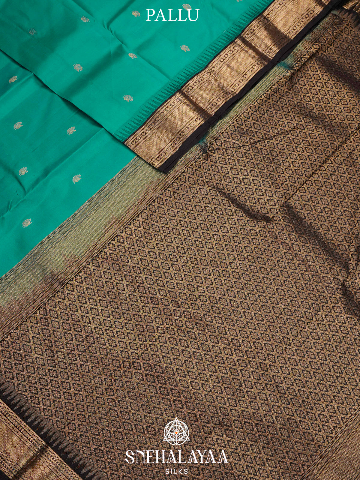 Teal Green  Kanjivaram Silk Saree