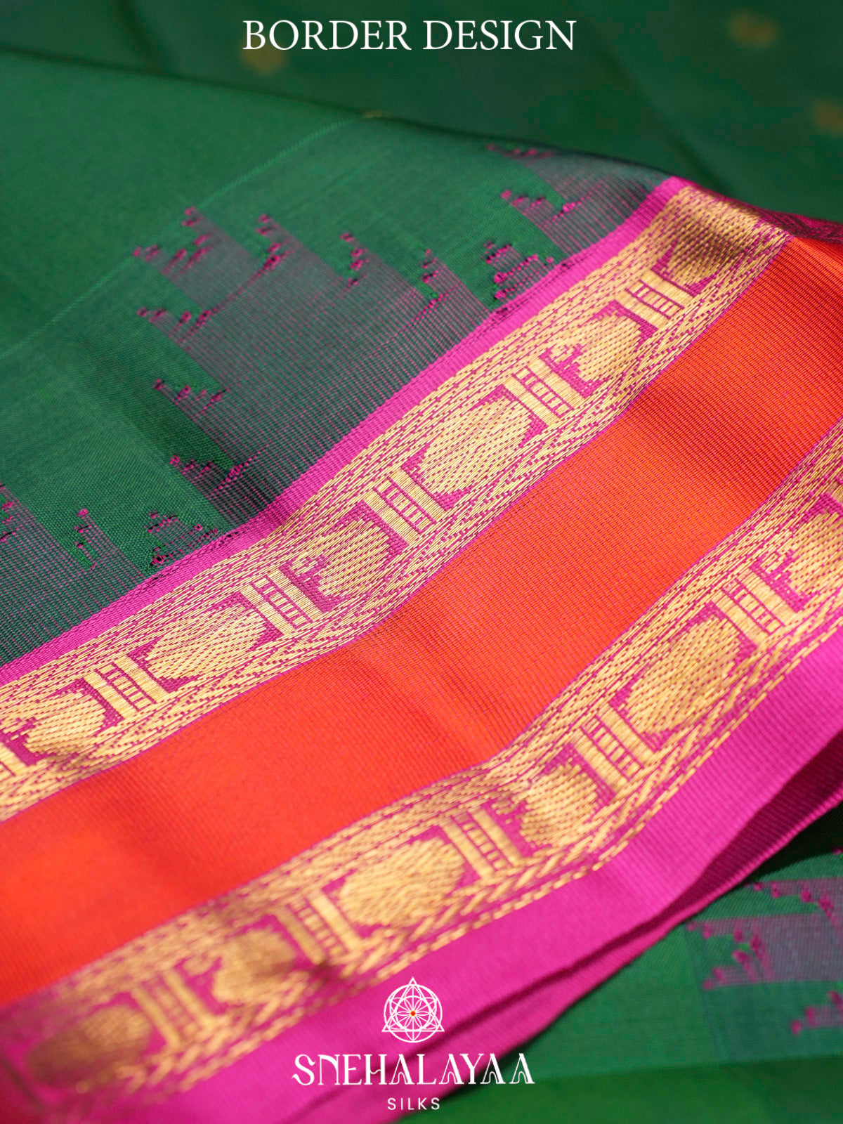 Forest Green  Kanjivaram Silk Saree
