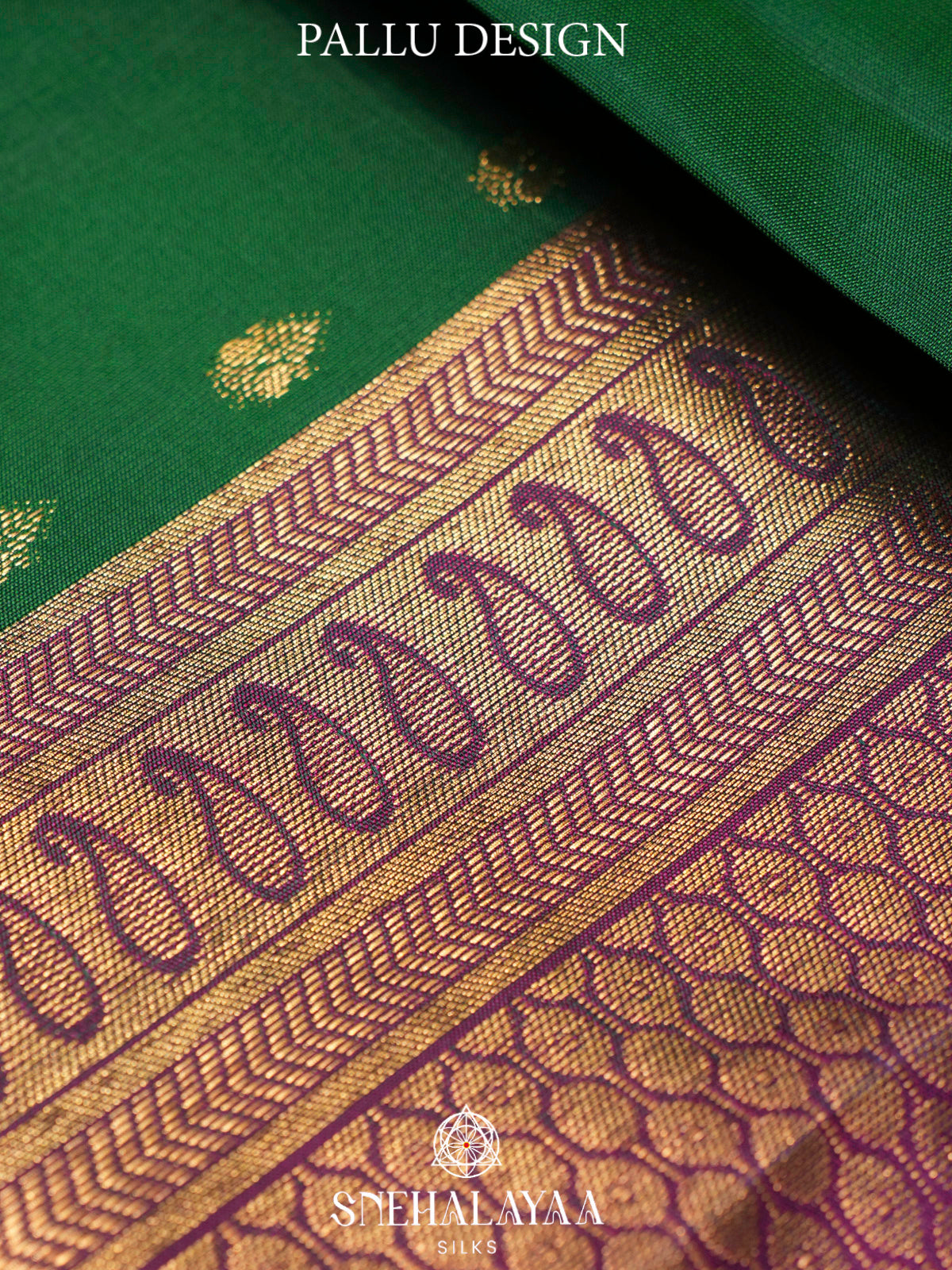 Forest Green  Kanjivaram Silk Saree