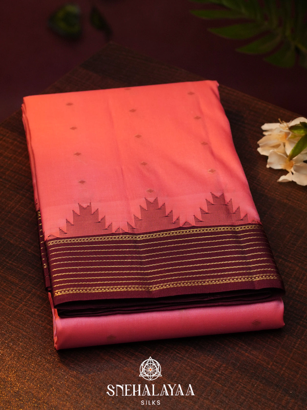 Pink  Kanjivaram Silk Saree
