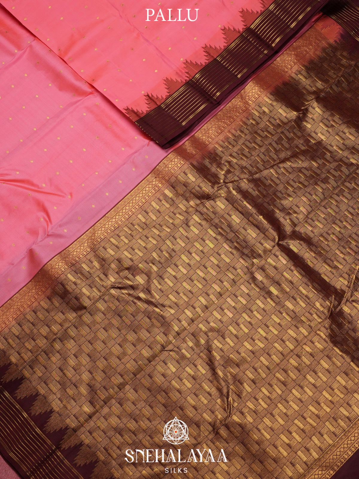 Pink  Kanjivaram Silk Saree