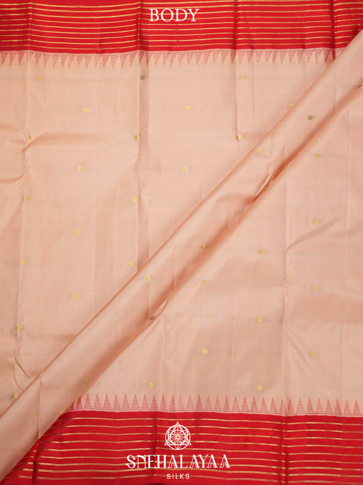 Cream  Kanjivaram Silk Saree