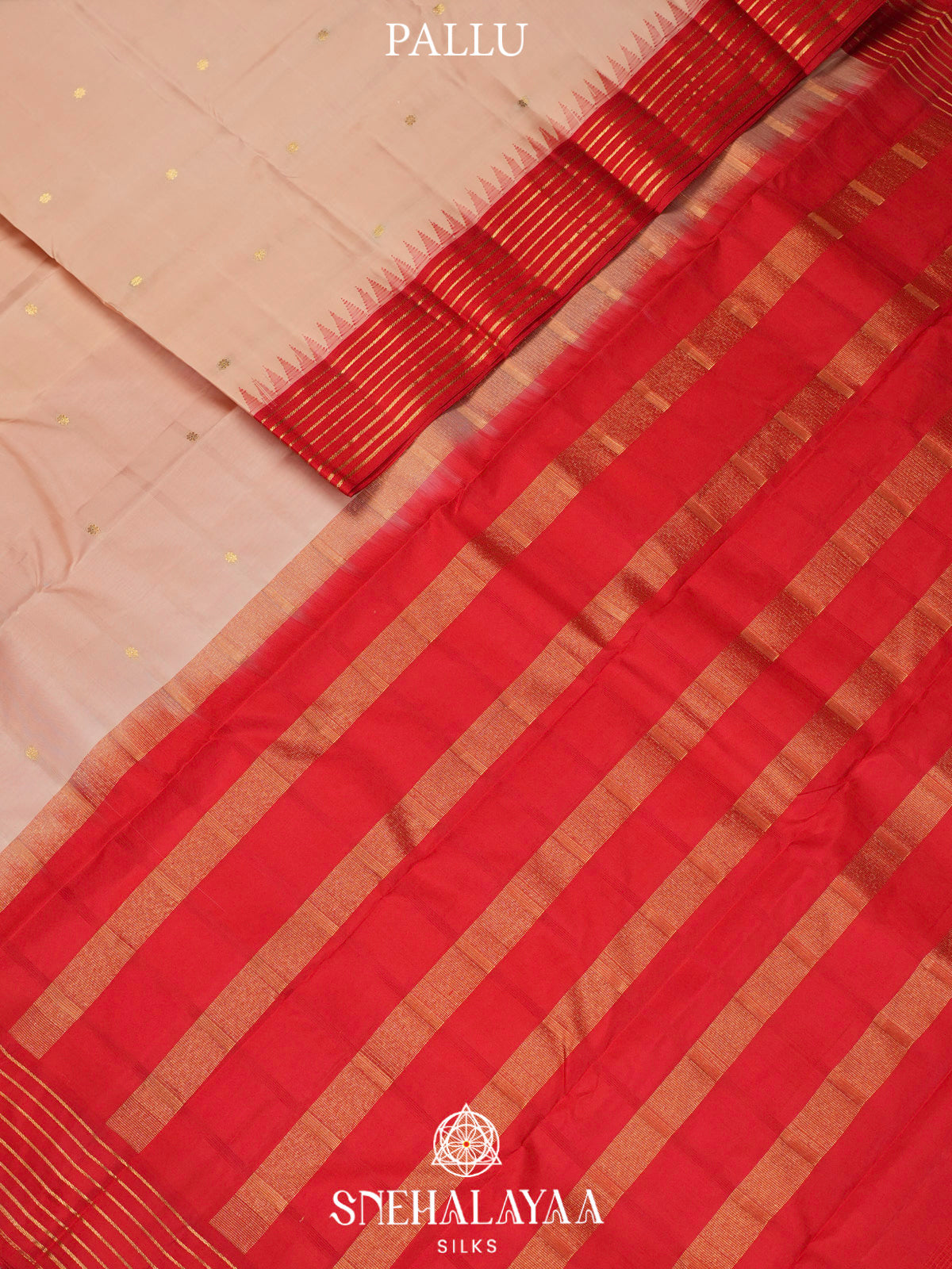 Cream  Kanjivaram Silk Saree