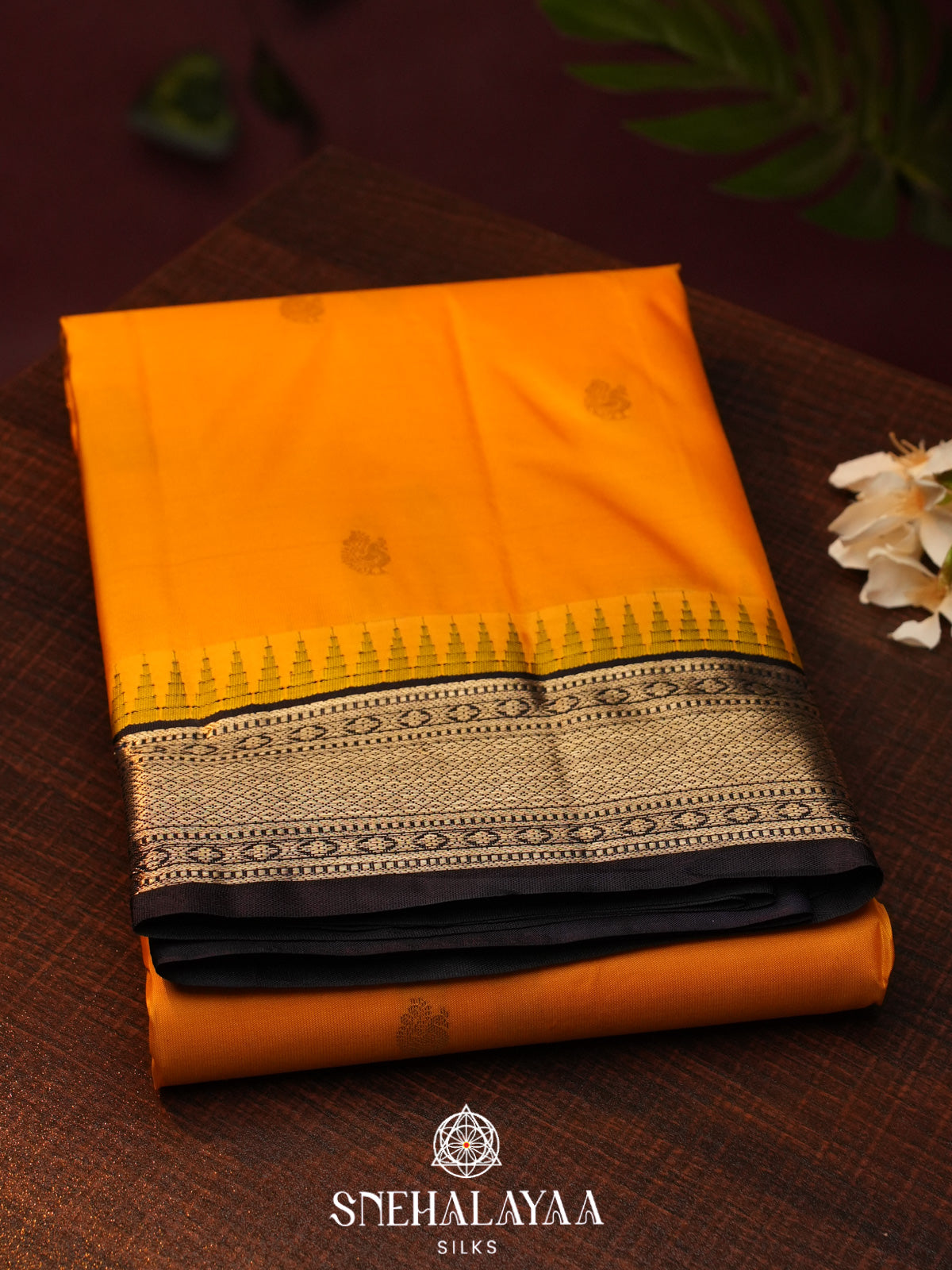 Mango Yellow  Kanjivaram Silk Saree