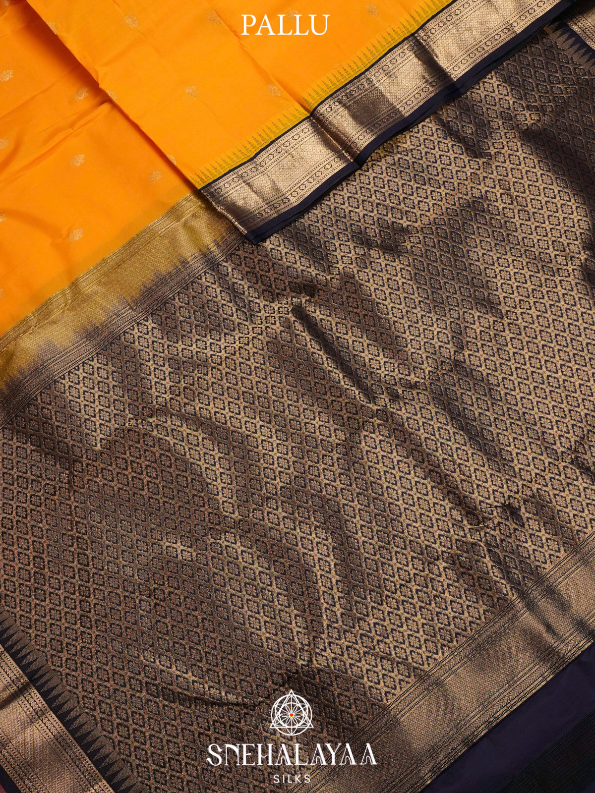 Mango Yellow  Kanjivaram Silk Saree