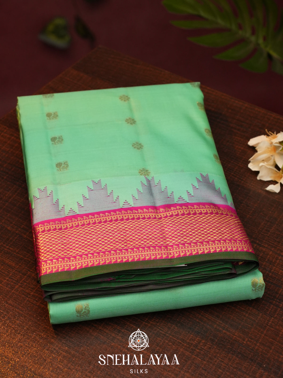 Mint Green  Kanjivaram Silk Saree