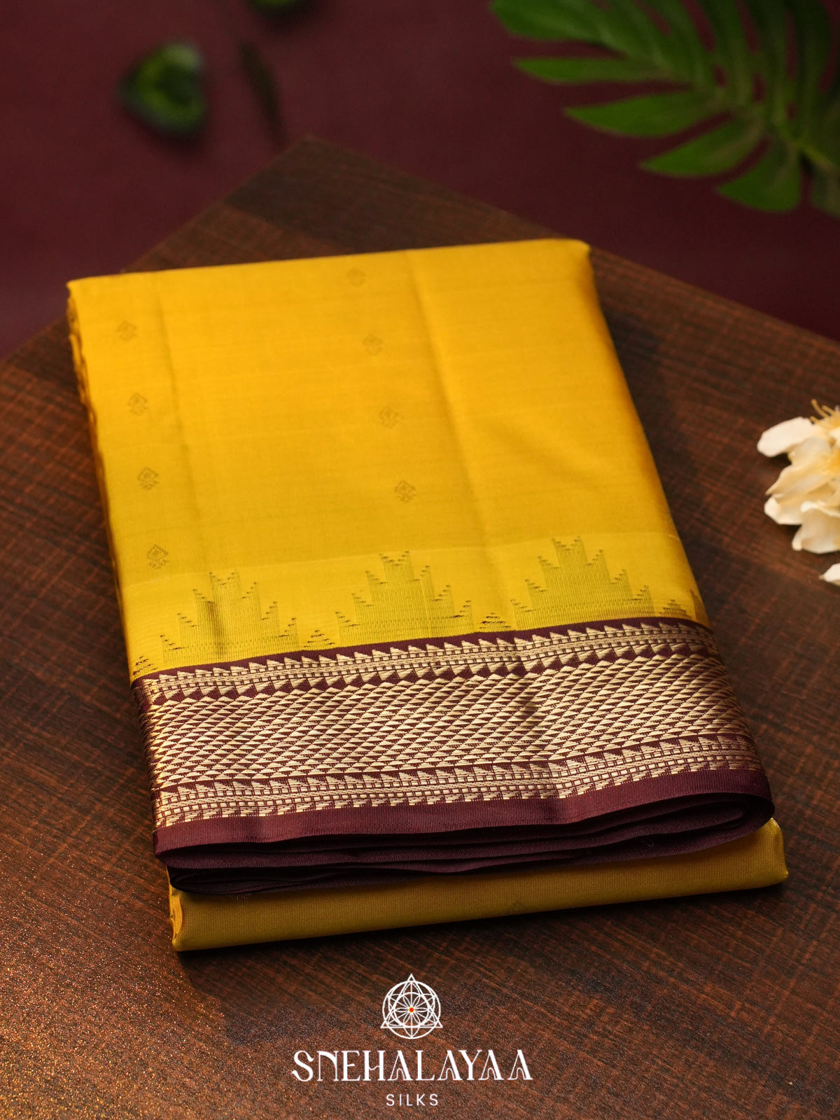 Yellow  Kanjivaram Silk Saree