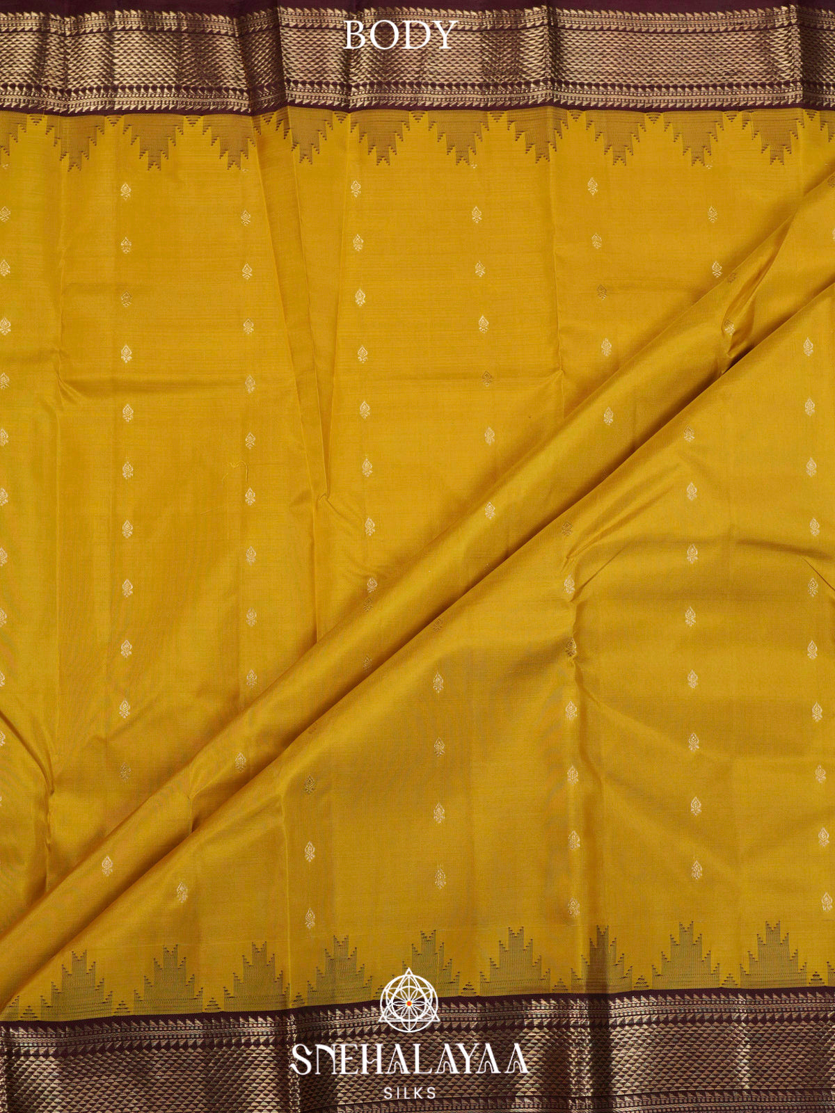 Yellow  Kanjivaram Silk Saree