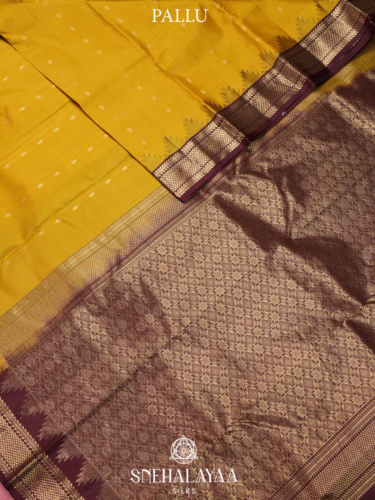 Yellow  Kanjivaram Silk Saree