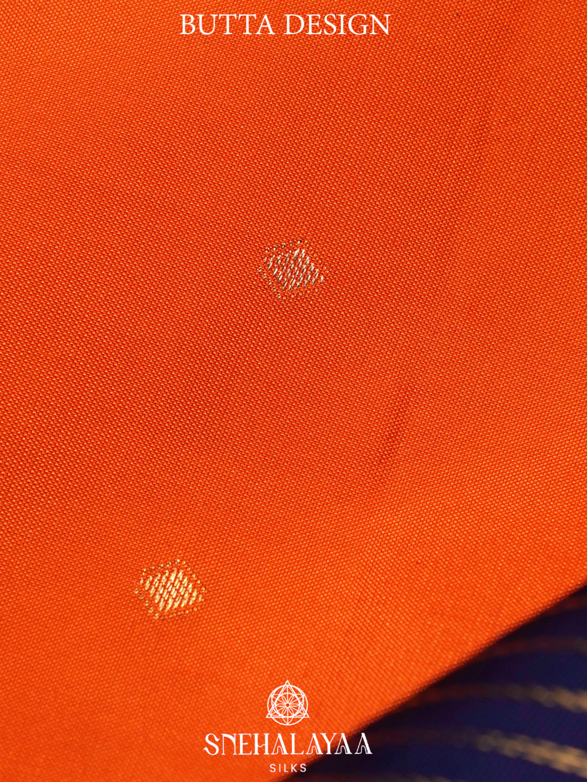 Rust Orange  Kanjivaram Silk Saree