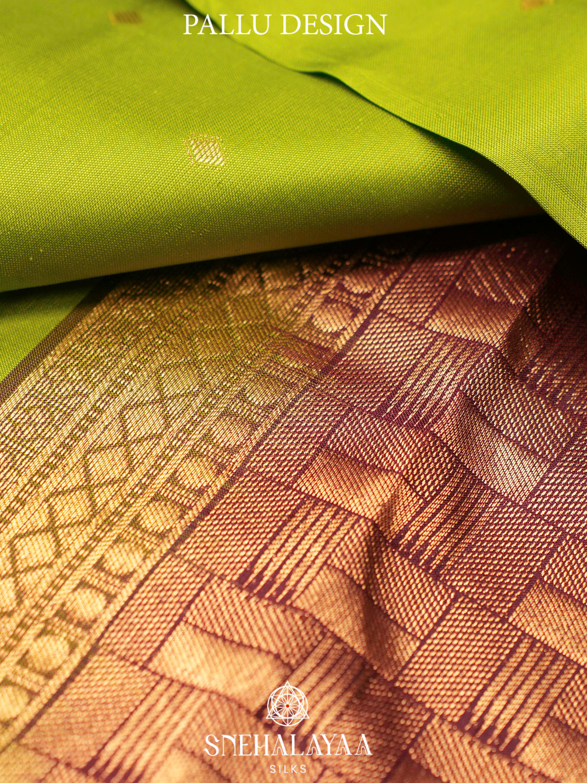 Lime Green  Kanjivaram Silk Saree