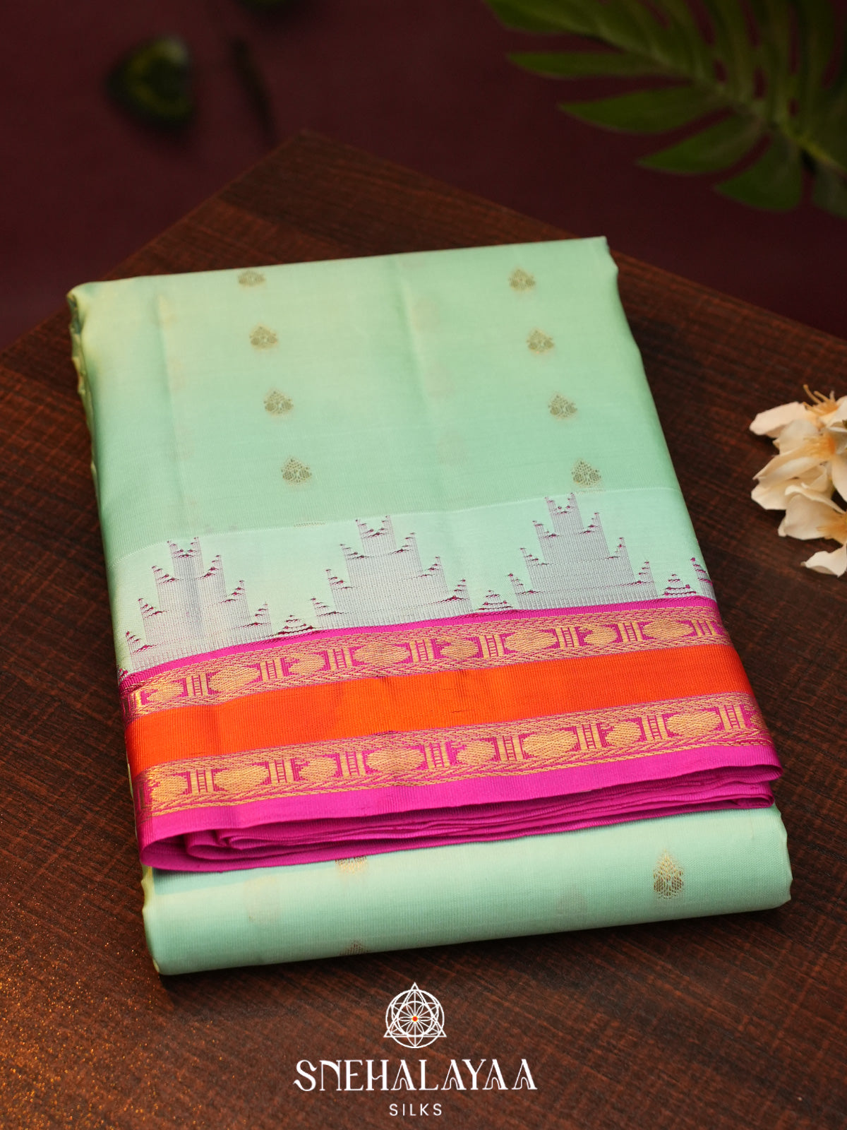 Sea Green  Kanjivaram Silk Saree