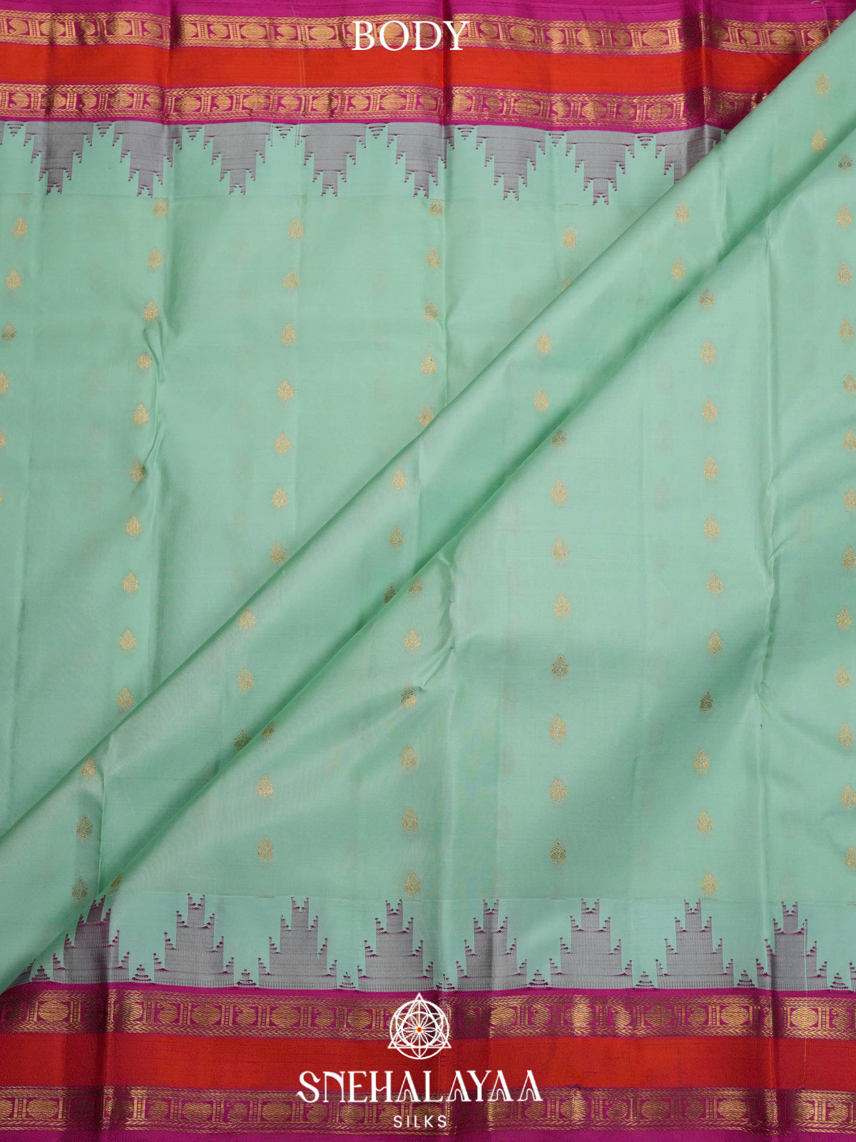 Sea Green  Kanjivaram Silk Saree