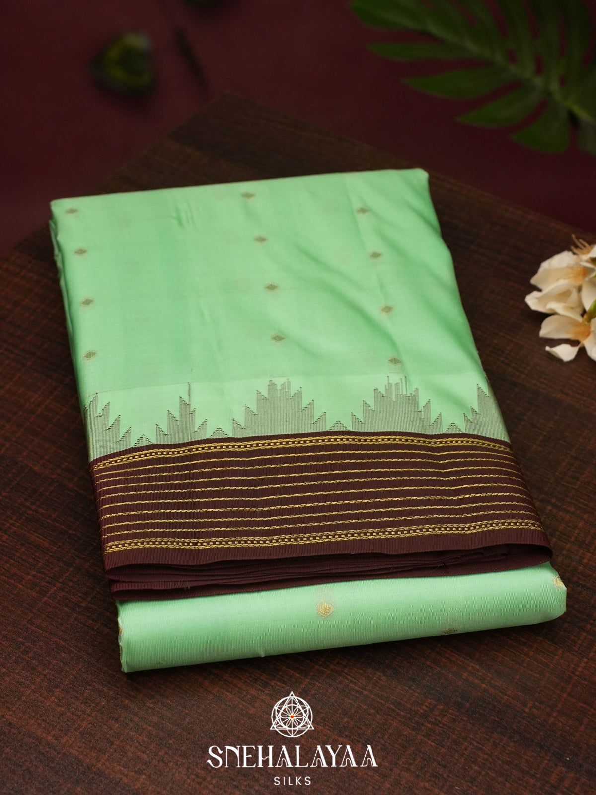 Mint Green  Kanjivaram Silk Saree