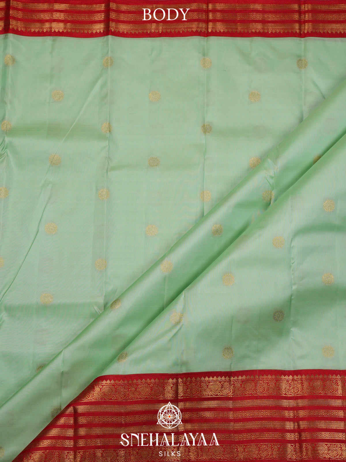 Pista Green Kanjivaram Silk Saree