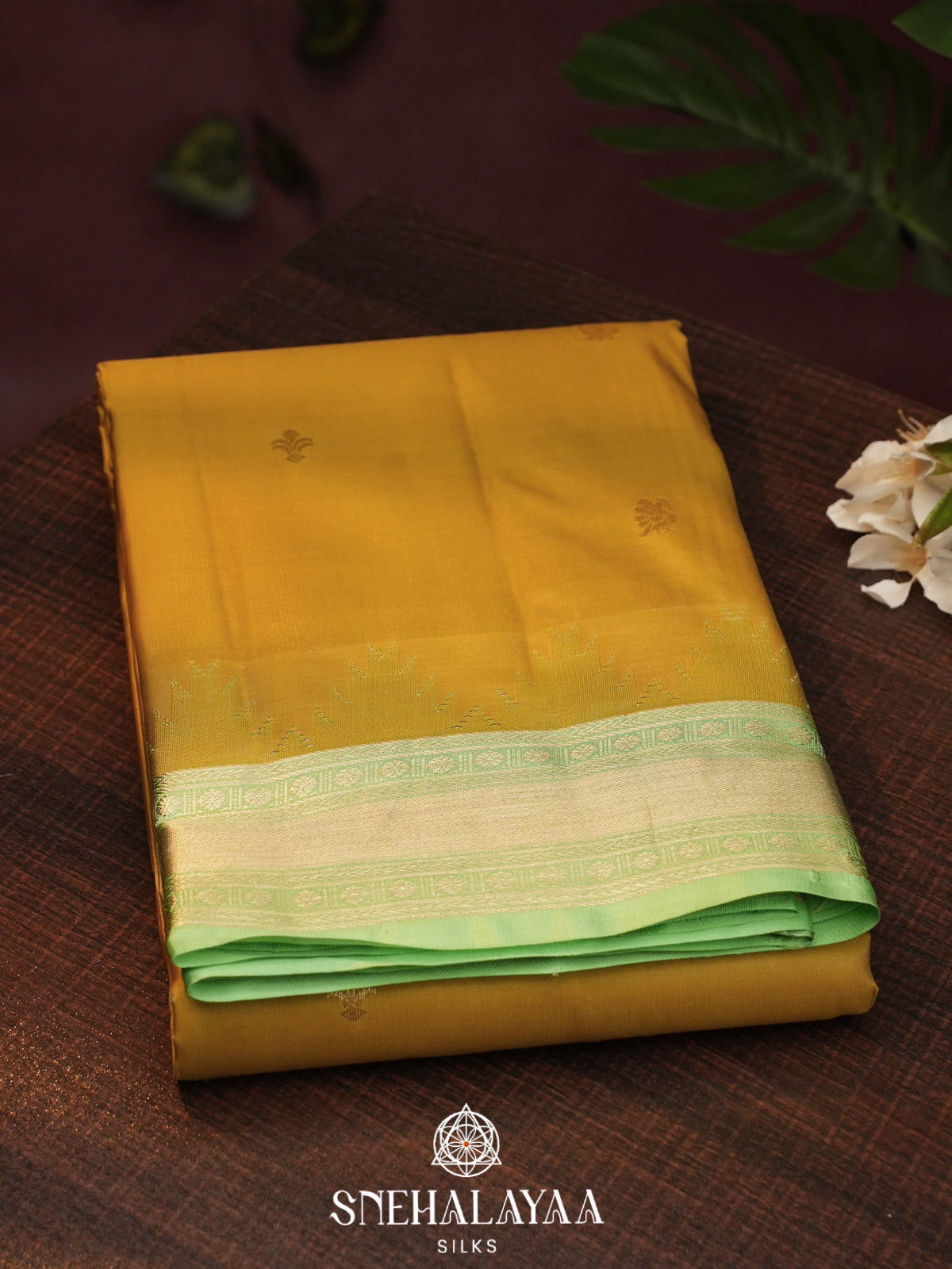 Yellow  Kanjivaram Silk Saree