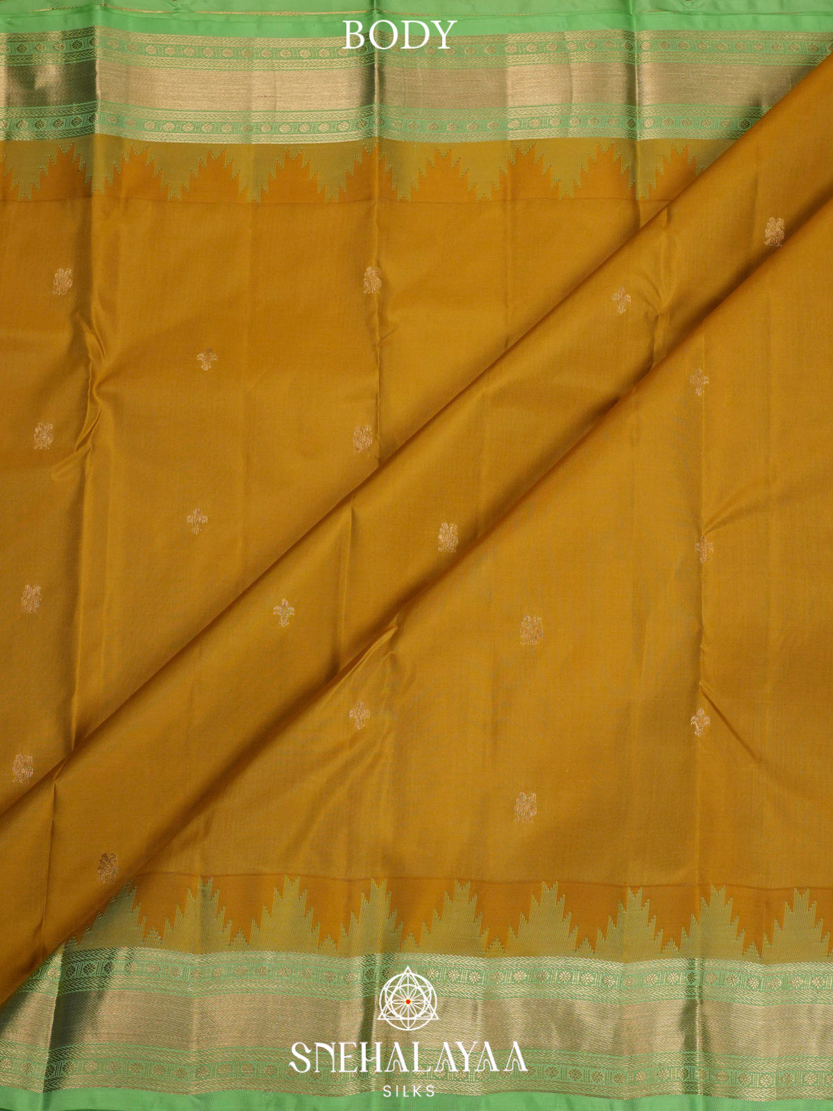 Yellow  Kanjivaram Silk Saree