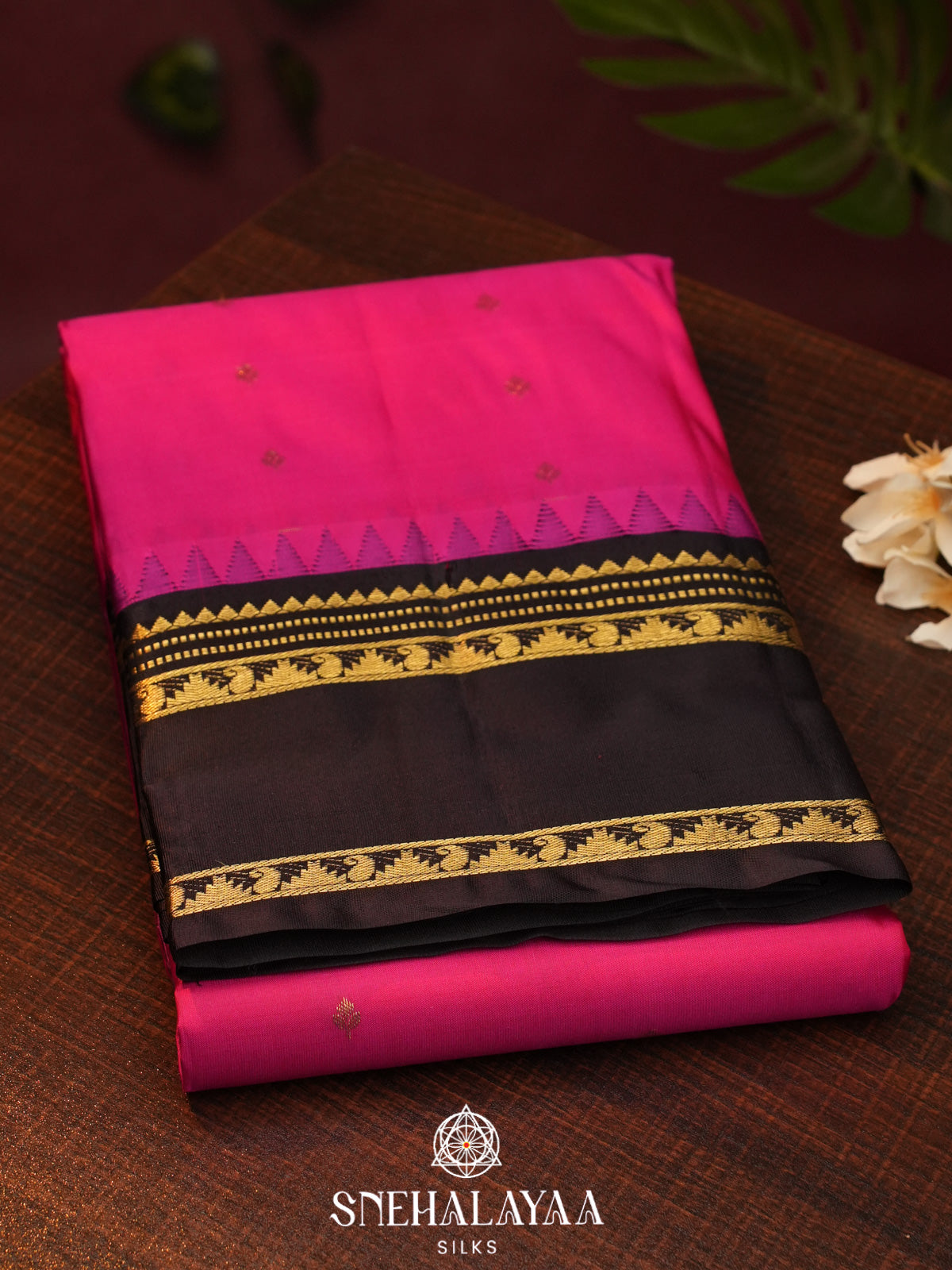Magenta Pink  Kanjivaram Silk Saree